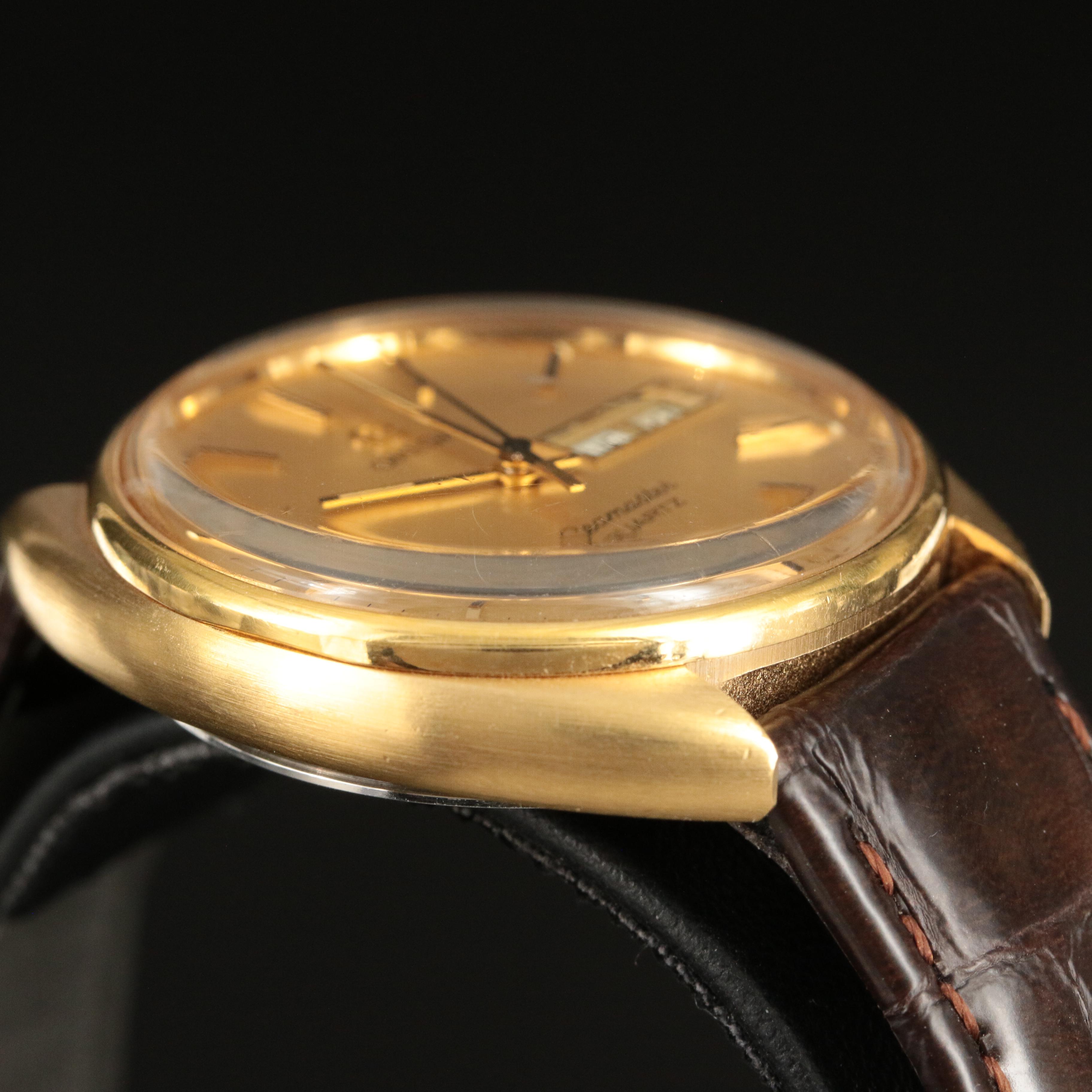 Omega Seamaster Gold-Plated Day-Date 36MM Watch