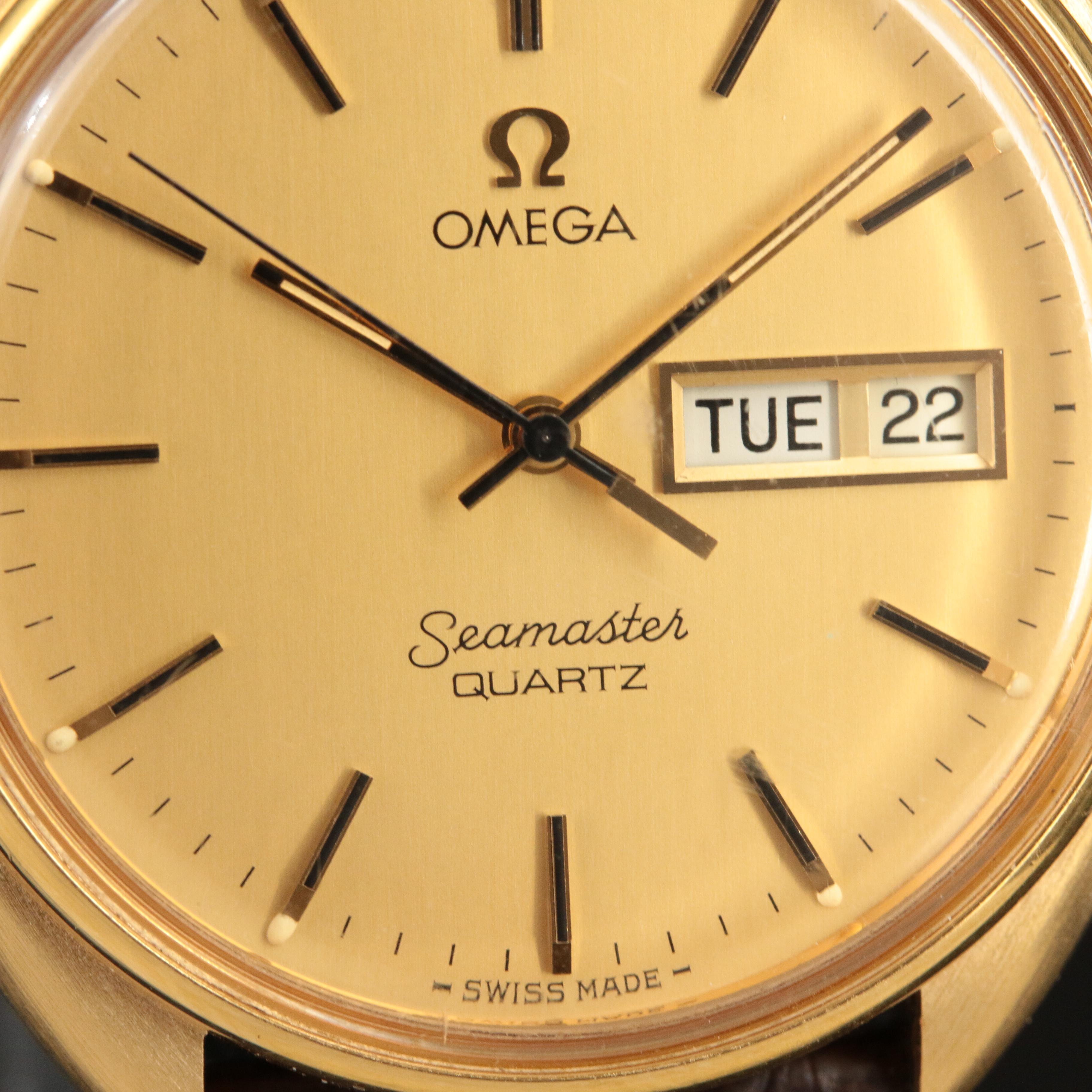 Omega Seamaster Gold-Plated Day-Date 36MM Watch