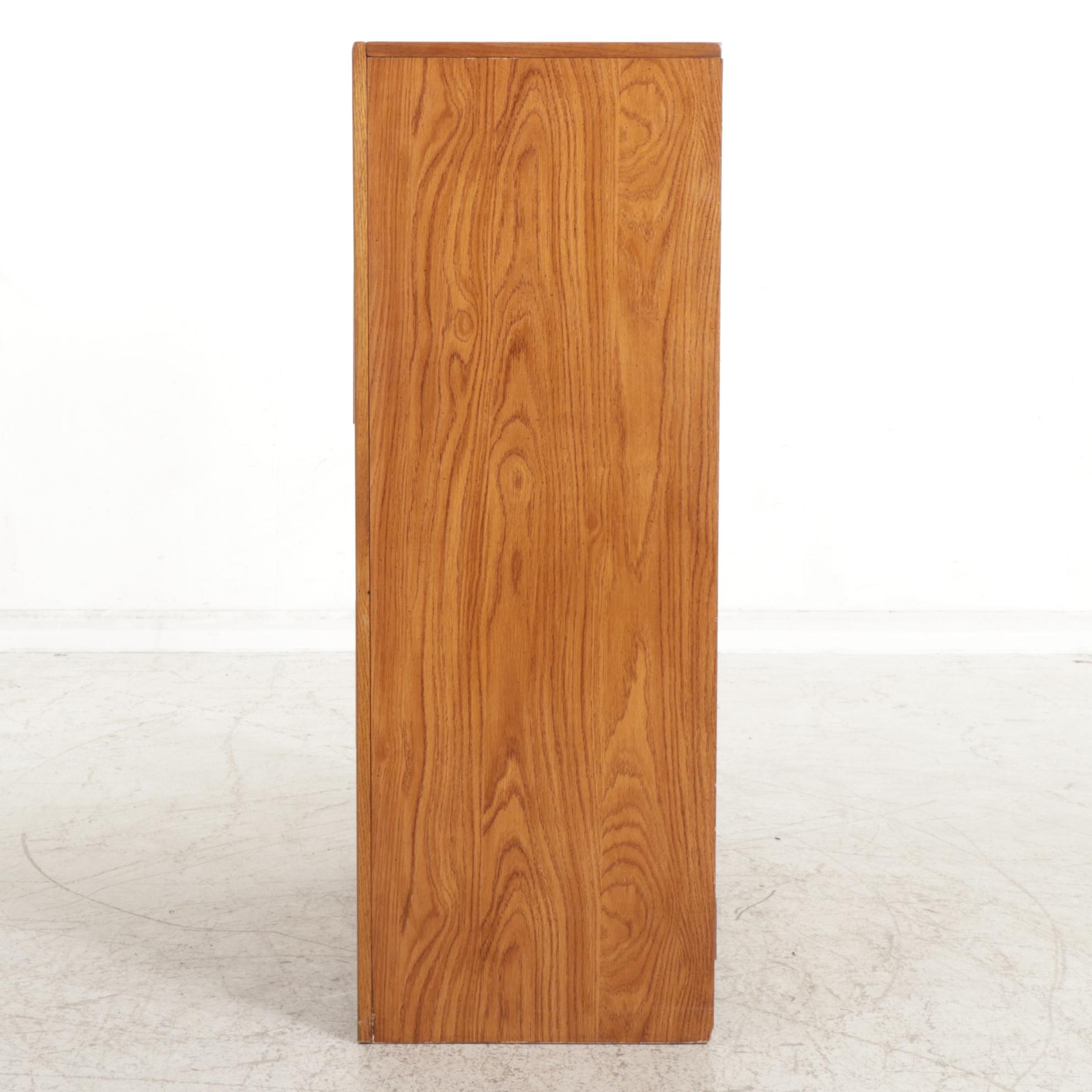 Broyhill Furniture Lenoir House Oak Finish Wardrobe