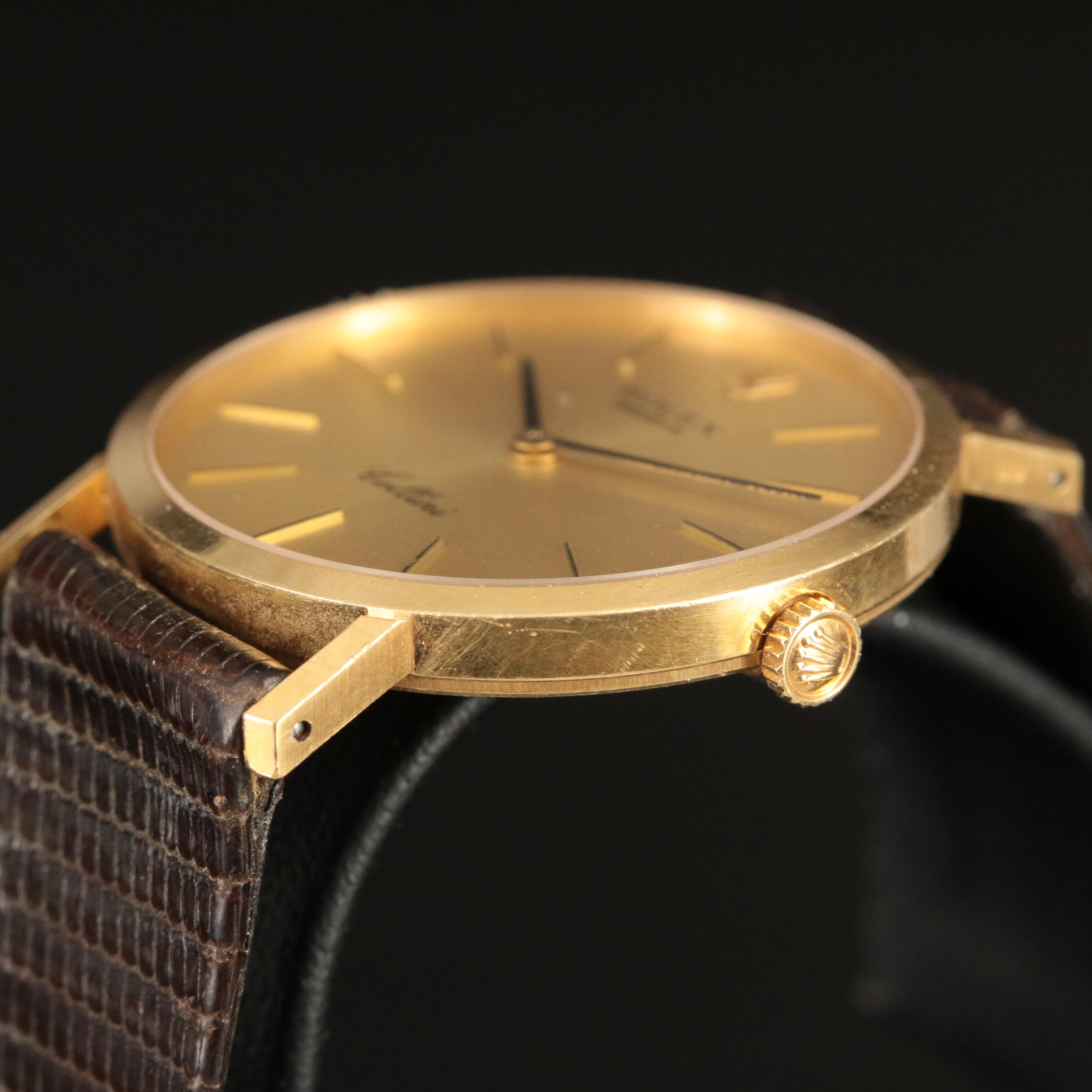 Vintage 18K Rolex Cellini Manual-Wind Watch