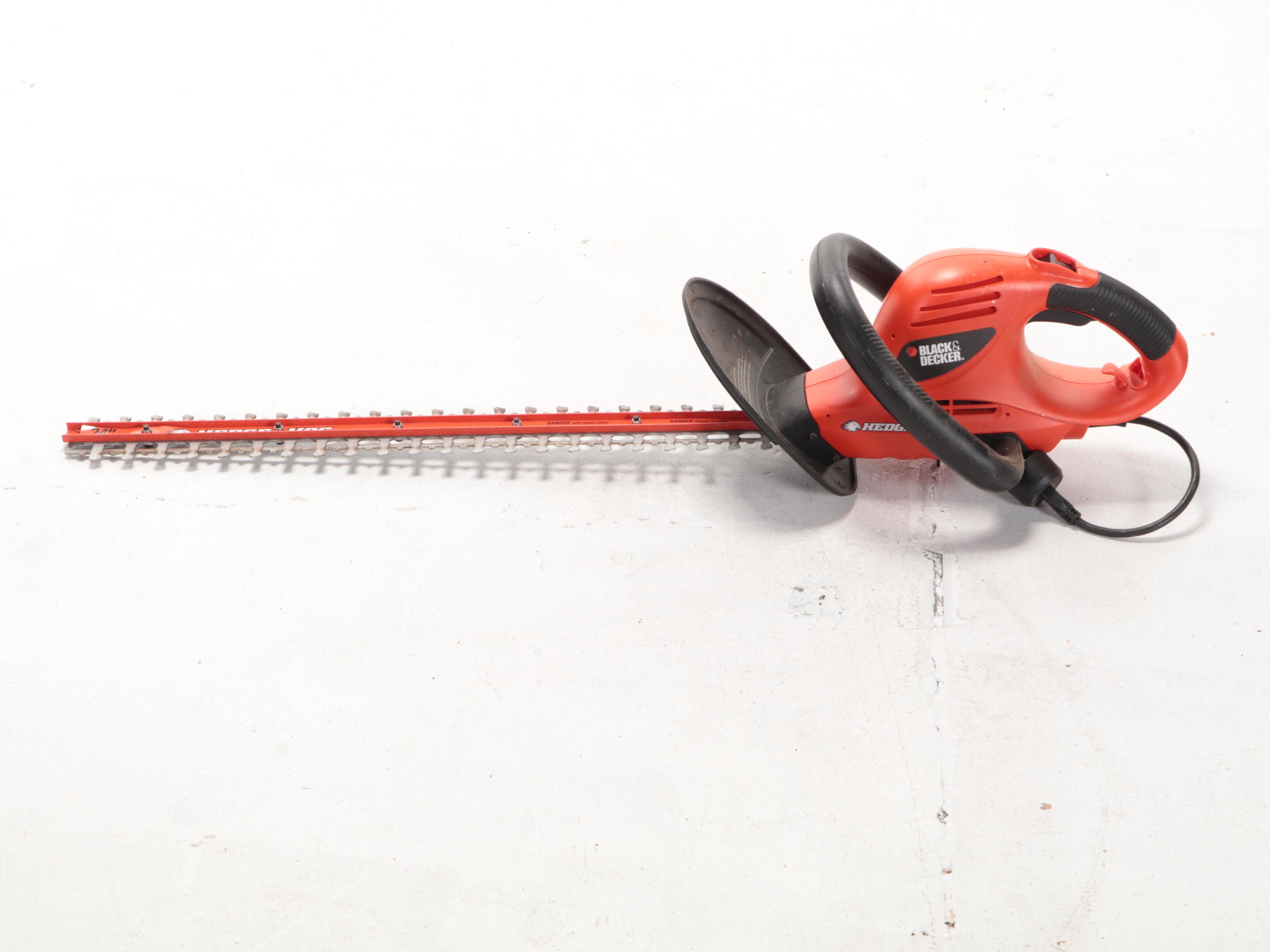 Mantis Yard Tiller, Black+Decker Hedge Hog and Other Trimmer, Weed Eater Blower