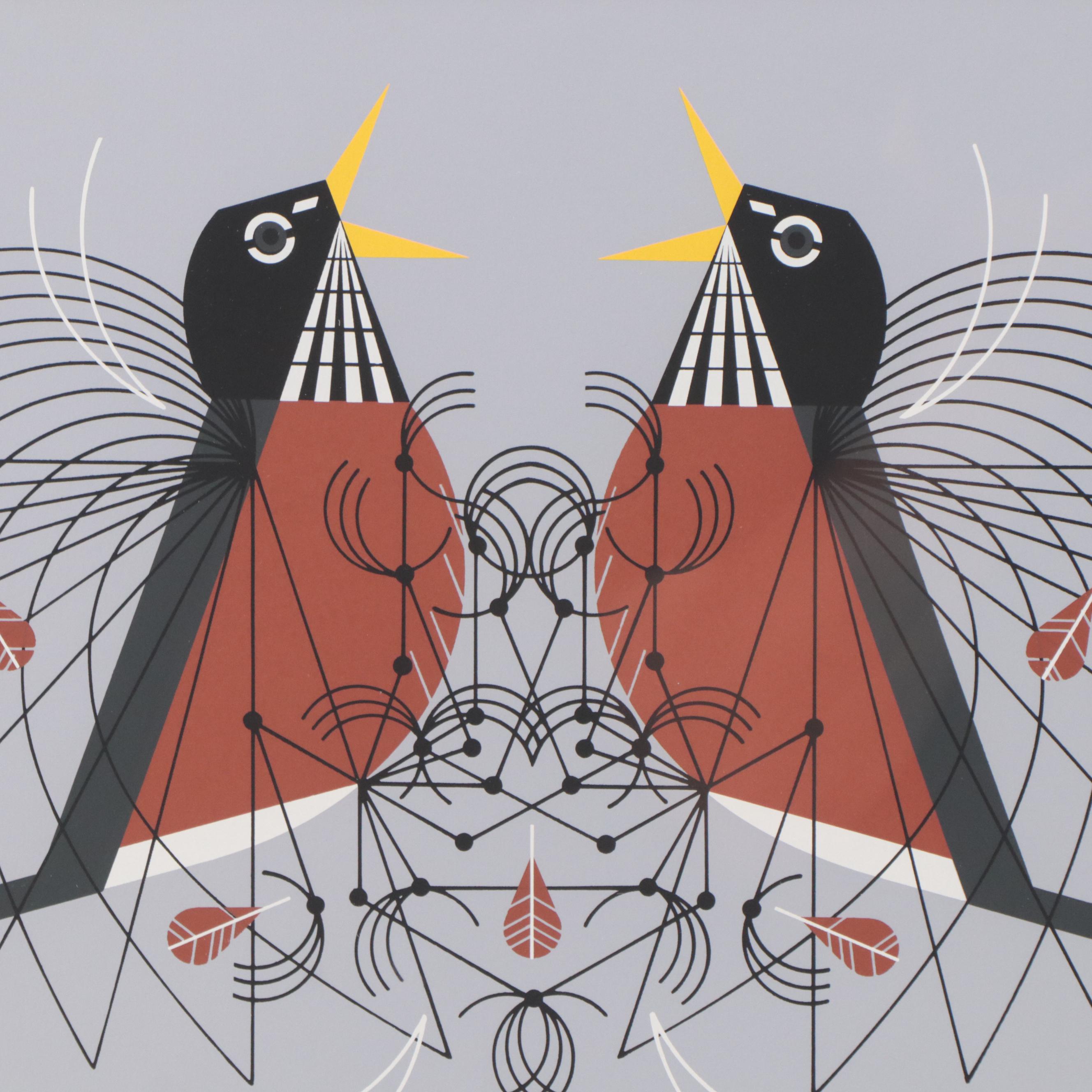 Charley Harper Serigraph "Round Robin"