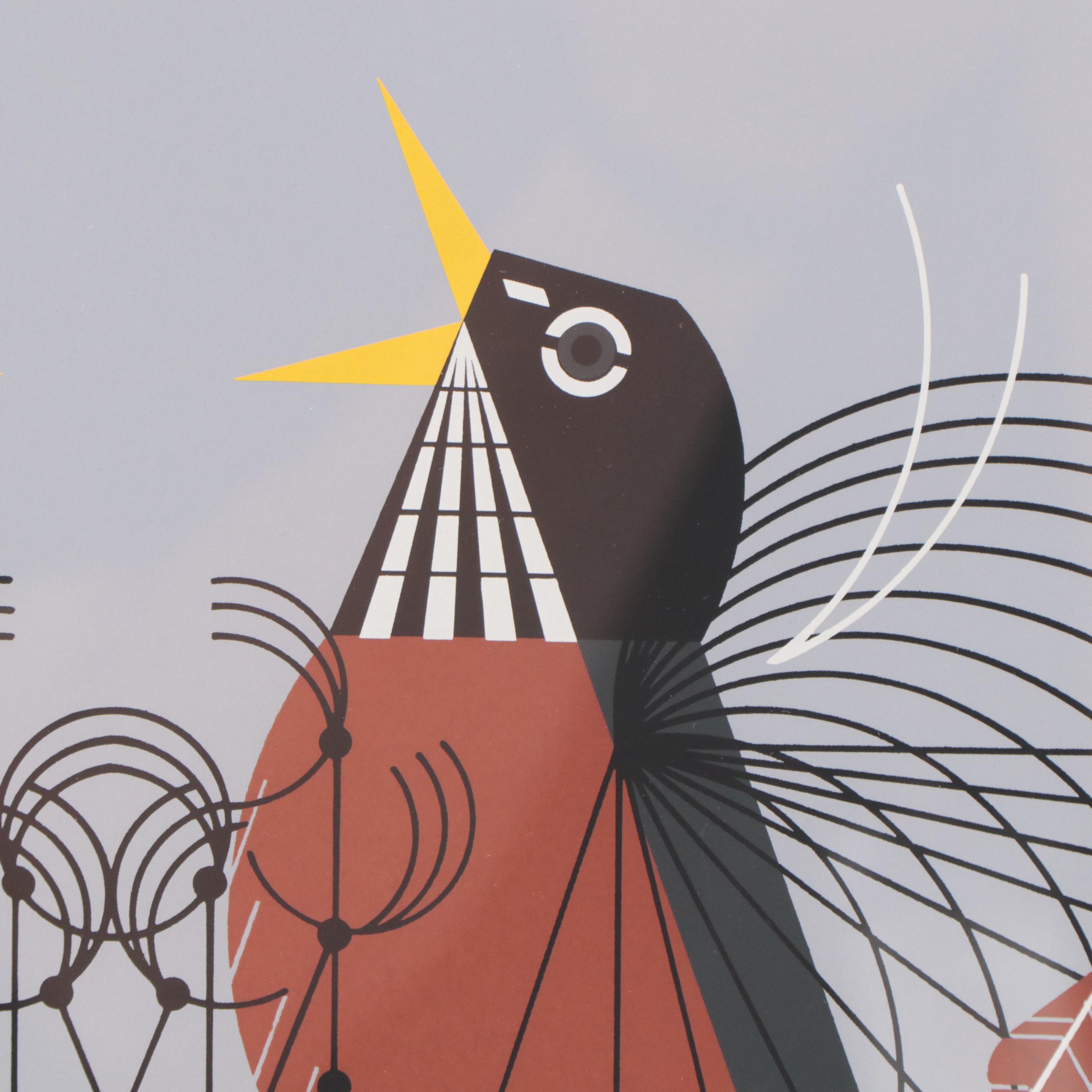 Charley Harper Serigraph "Round Robin"