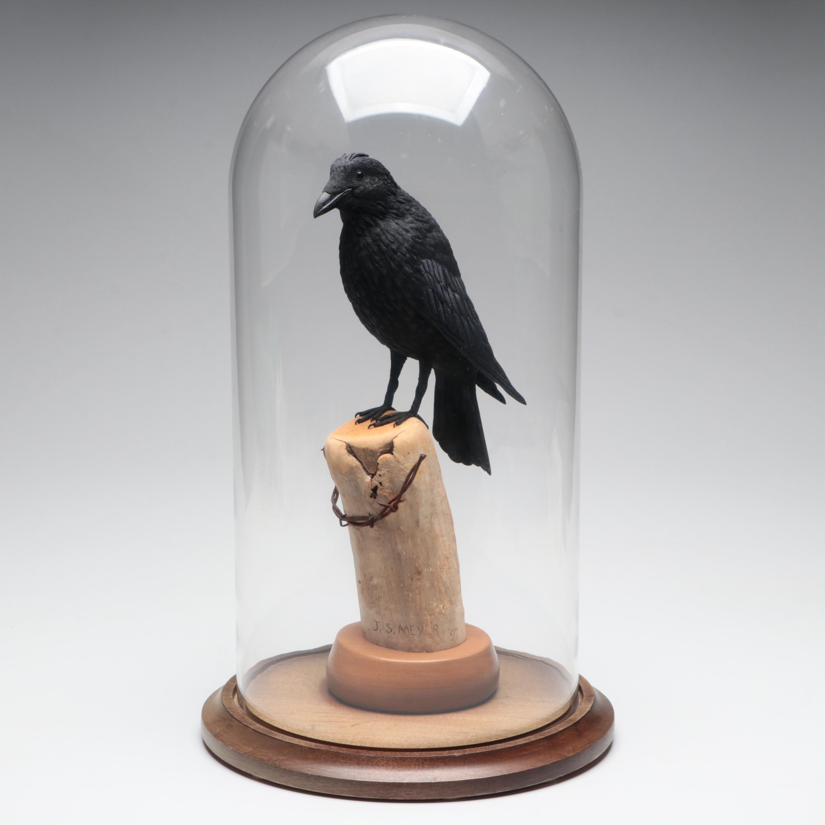 J.S Meyer Carved Raven, 1997