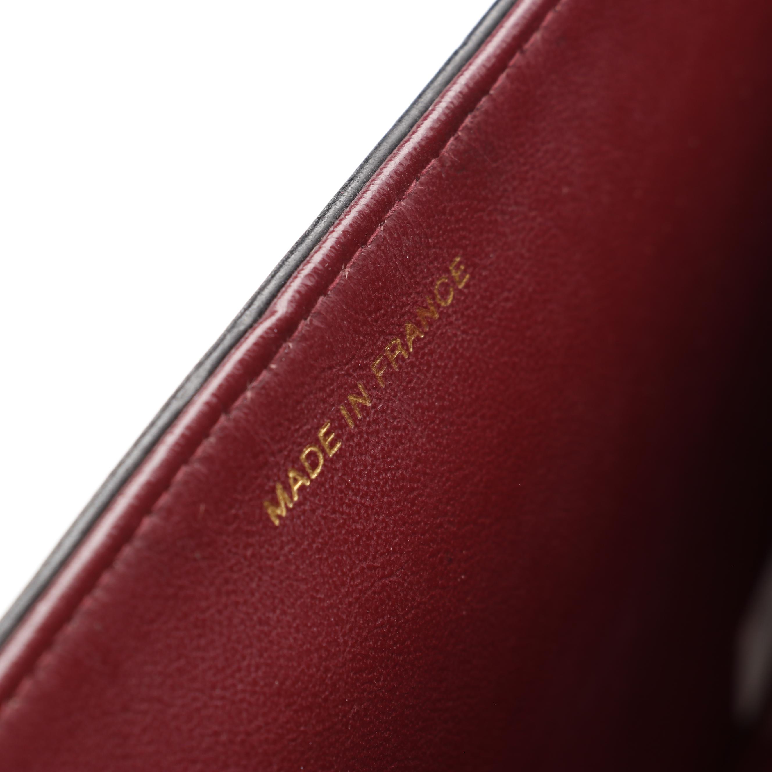 Chanel Vintage Quilted Lambskin Full Flap Bag with Chain Strap