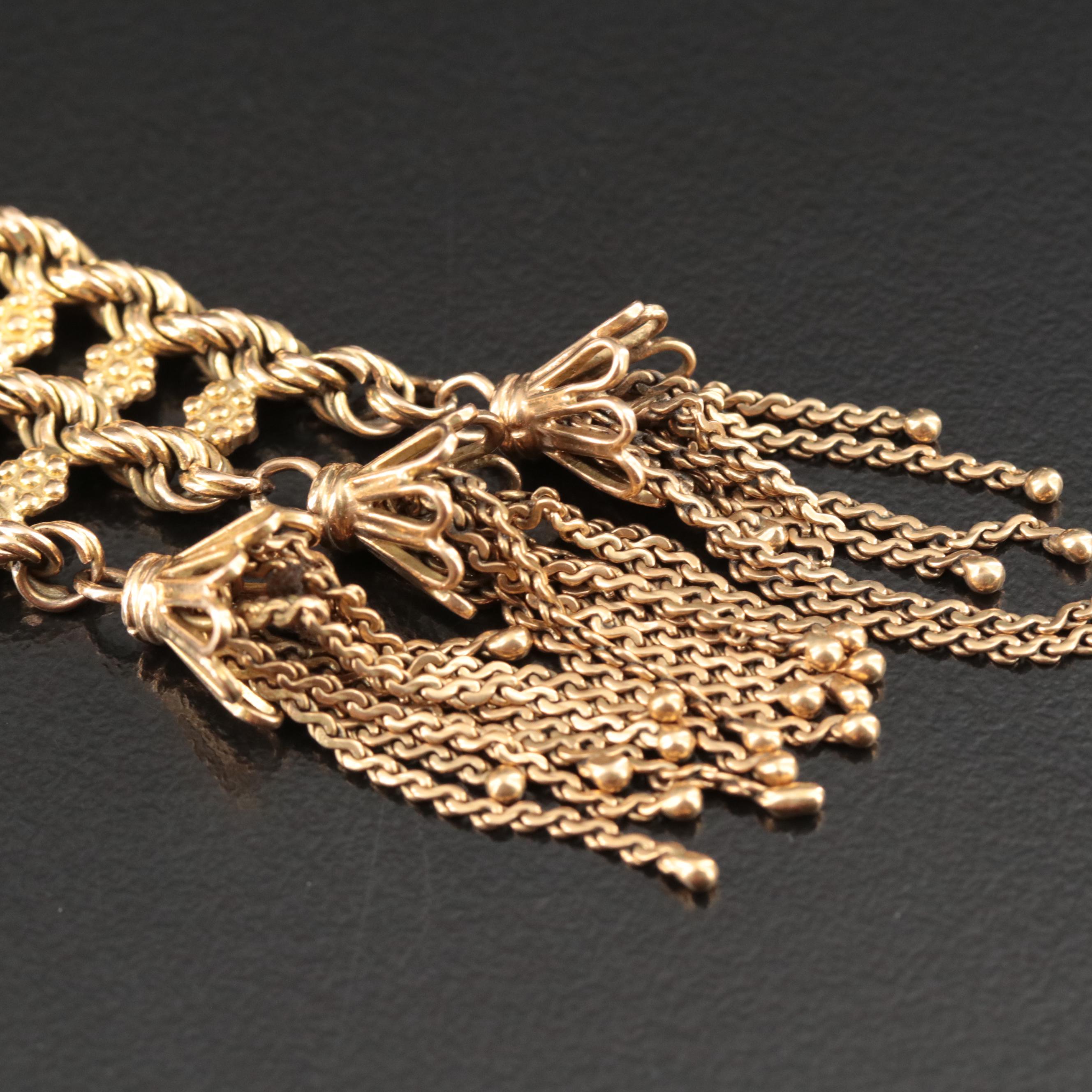 Vintage 18K 0.44 CTW Diamond Jarretièr Bracelet