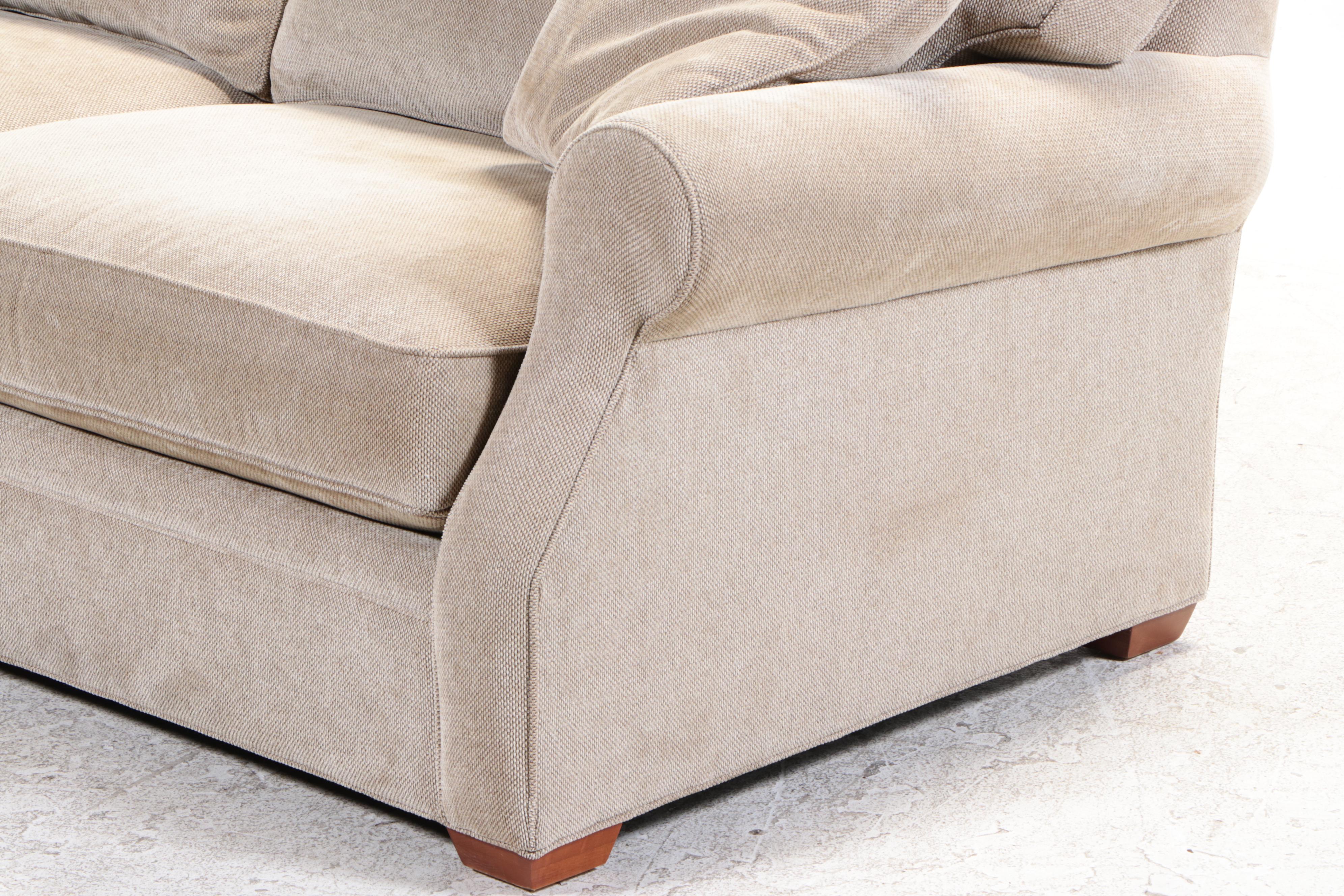 Arhaus Furniture "Landsbury" Upholstered Roll-Arm Sofa