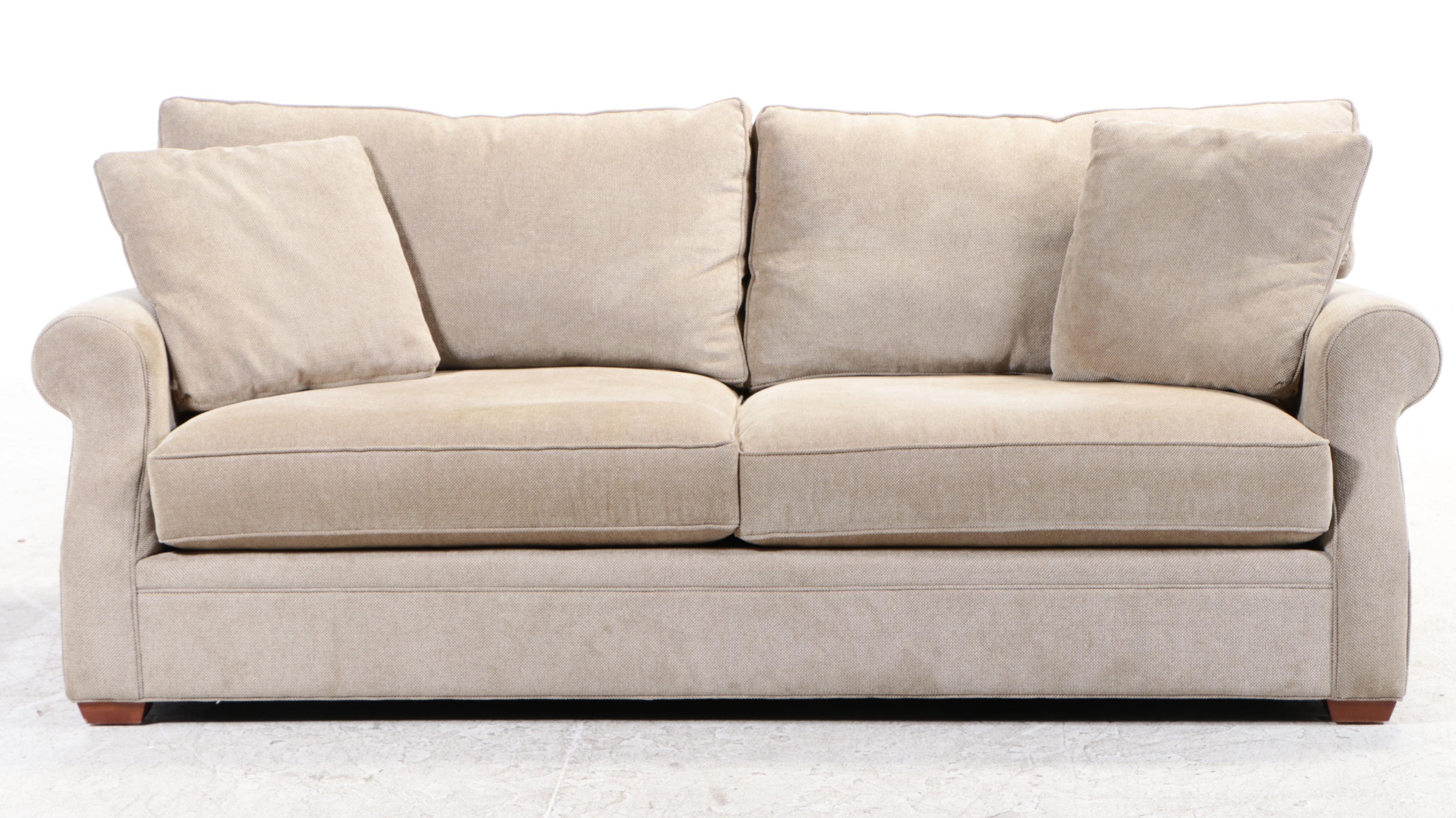 Arhaus Furniture "Landsbury" Upholstered Roll-Arm Sofa