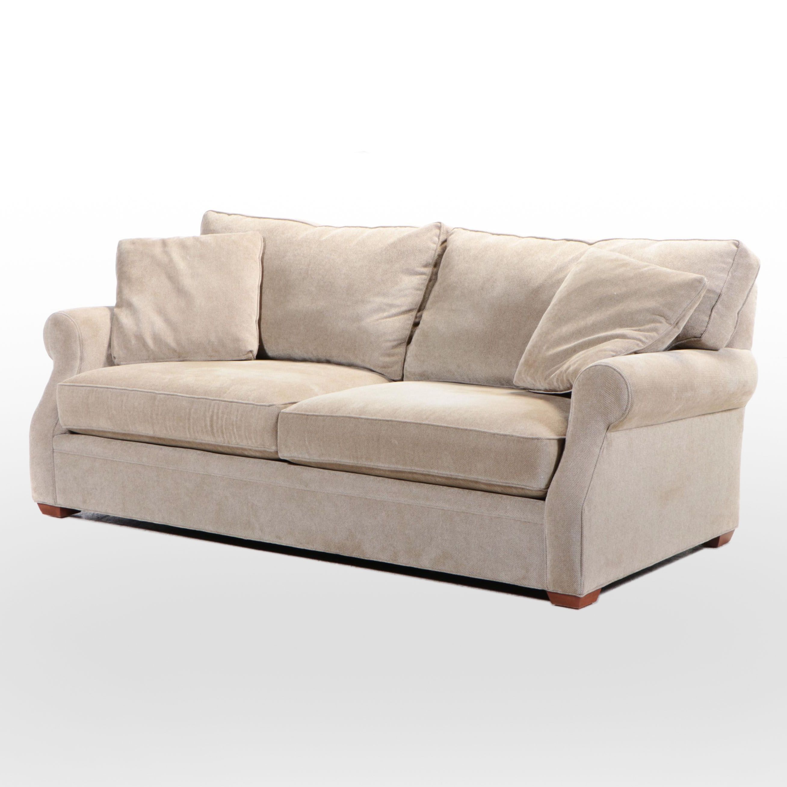 Arhaus Furniture "Landsbury" Upholstered Roll-Arm Sofa