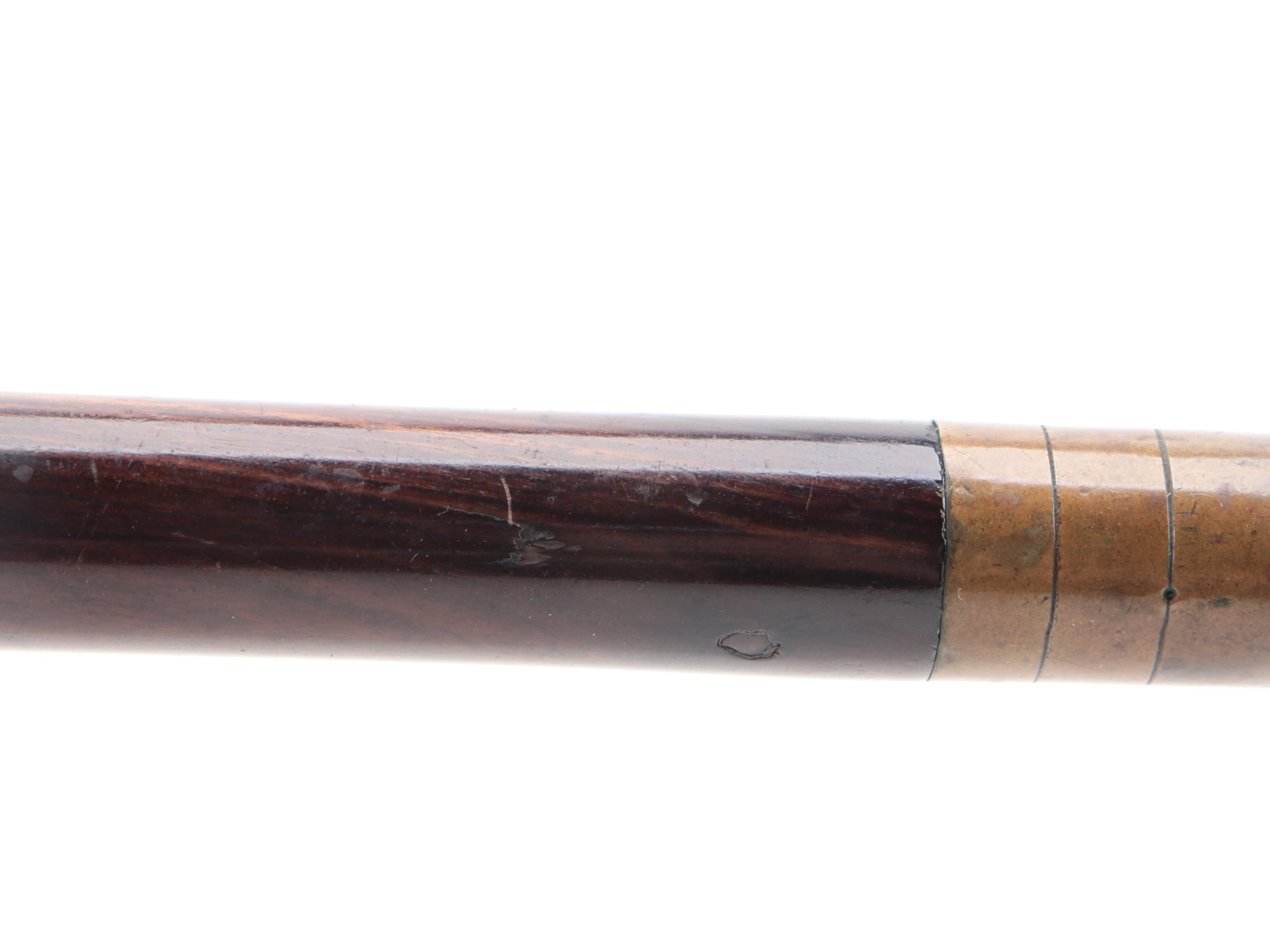 Civil War Rosewood and German Silver Fife