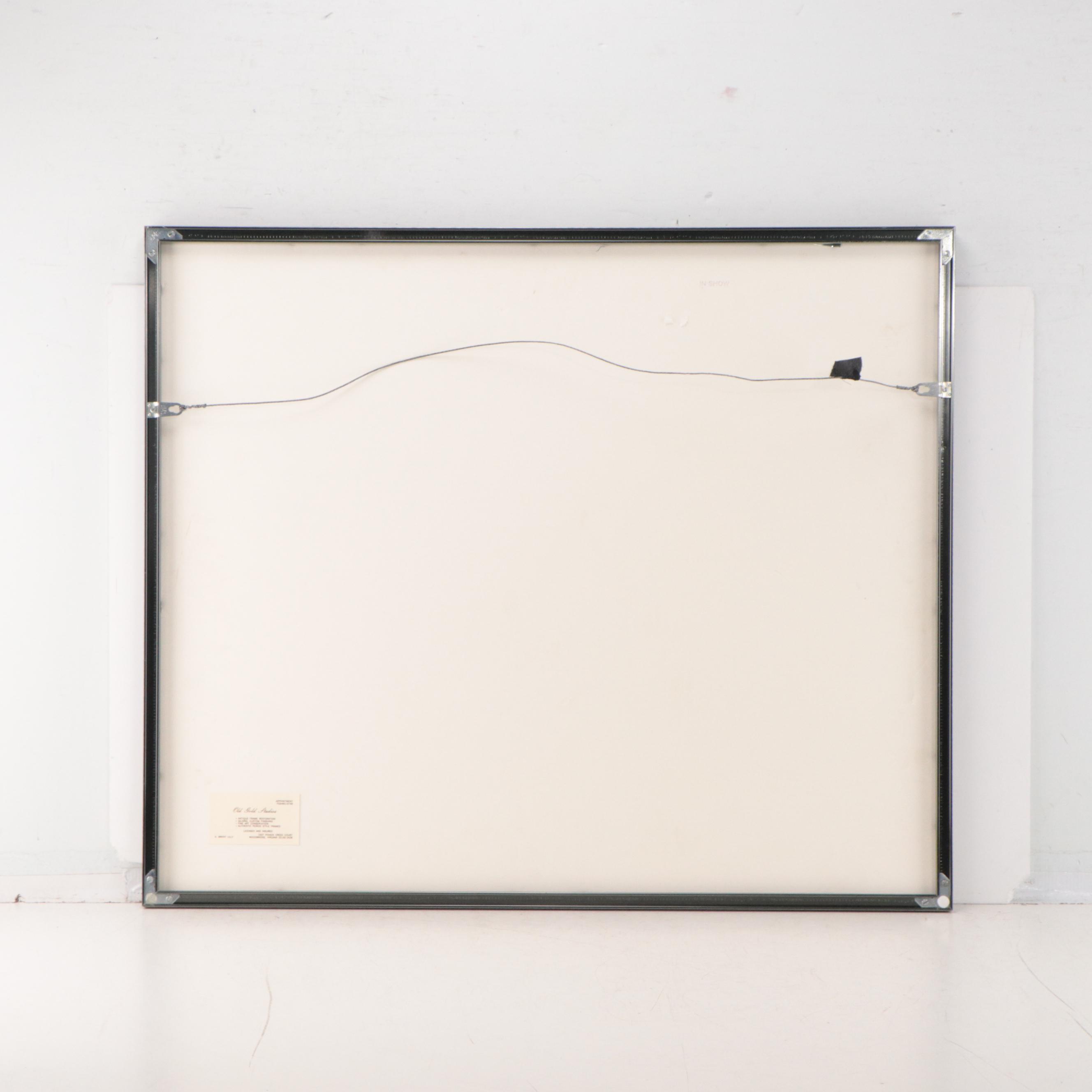 Abstracted Atmospheric Landscape  Charcoal Drawing