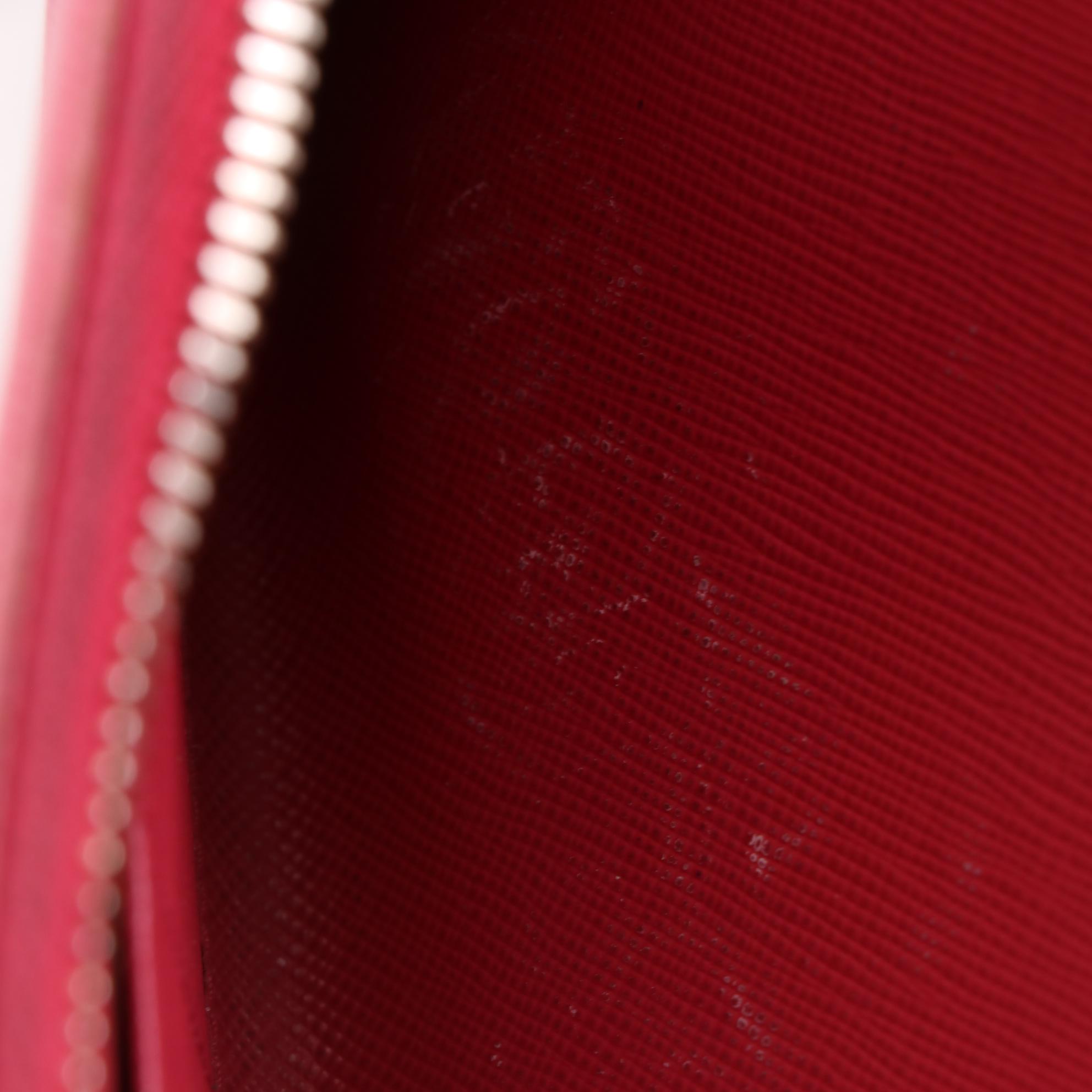 Prada Bow Wallet in Pink Saffiano Leather