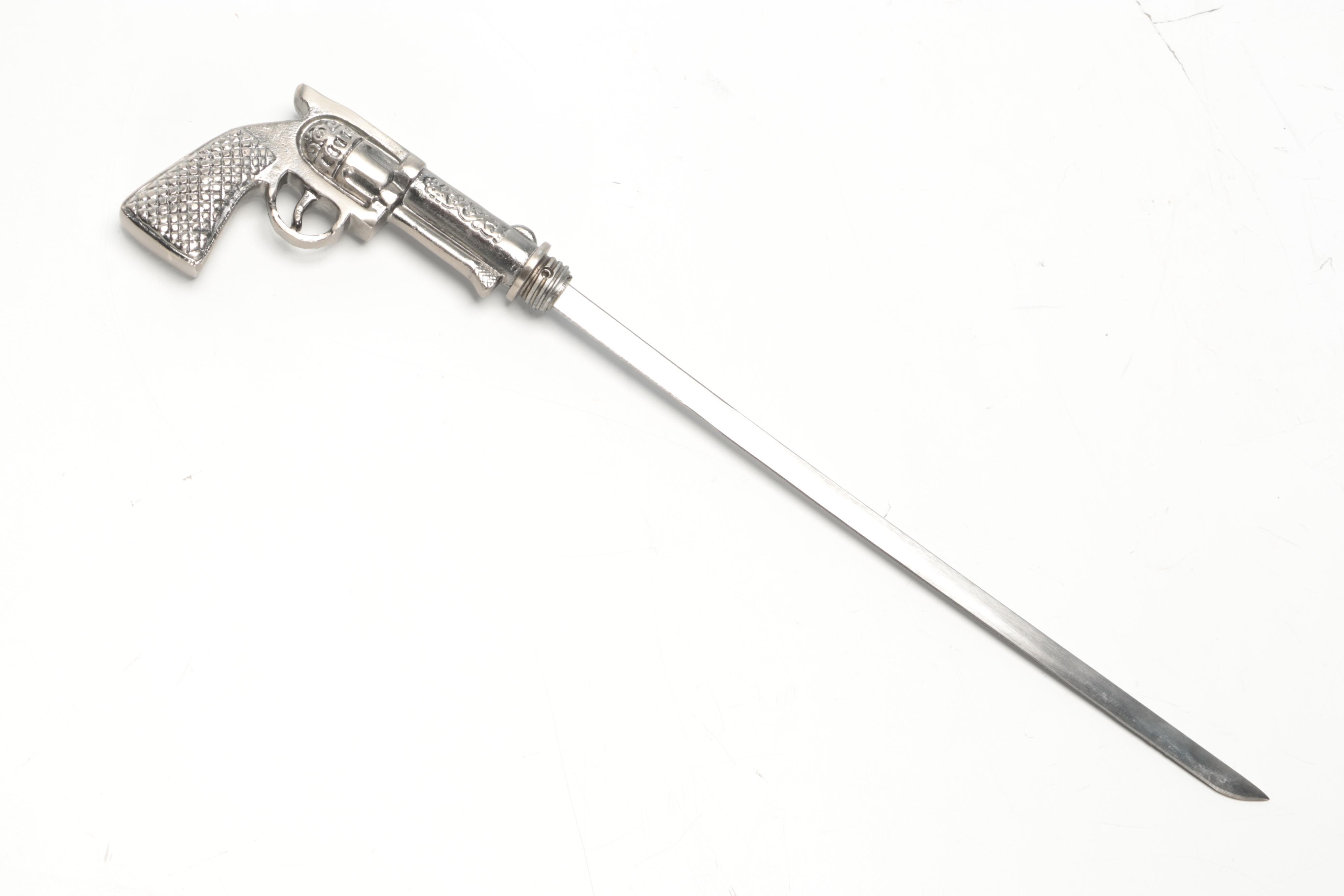 Pistol Handled Sword Cane