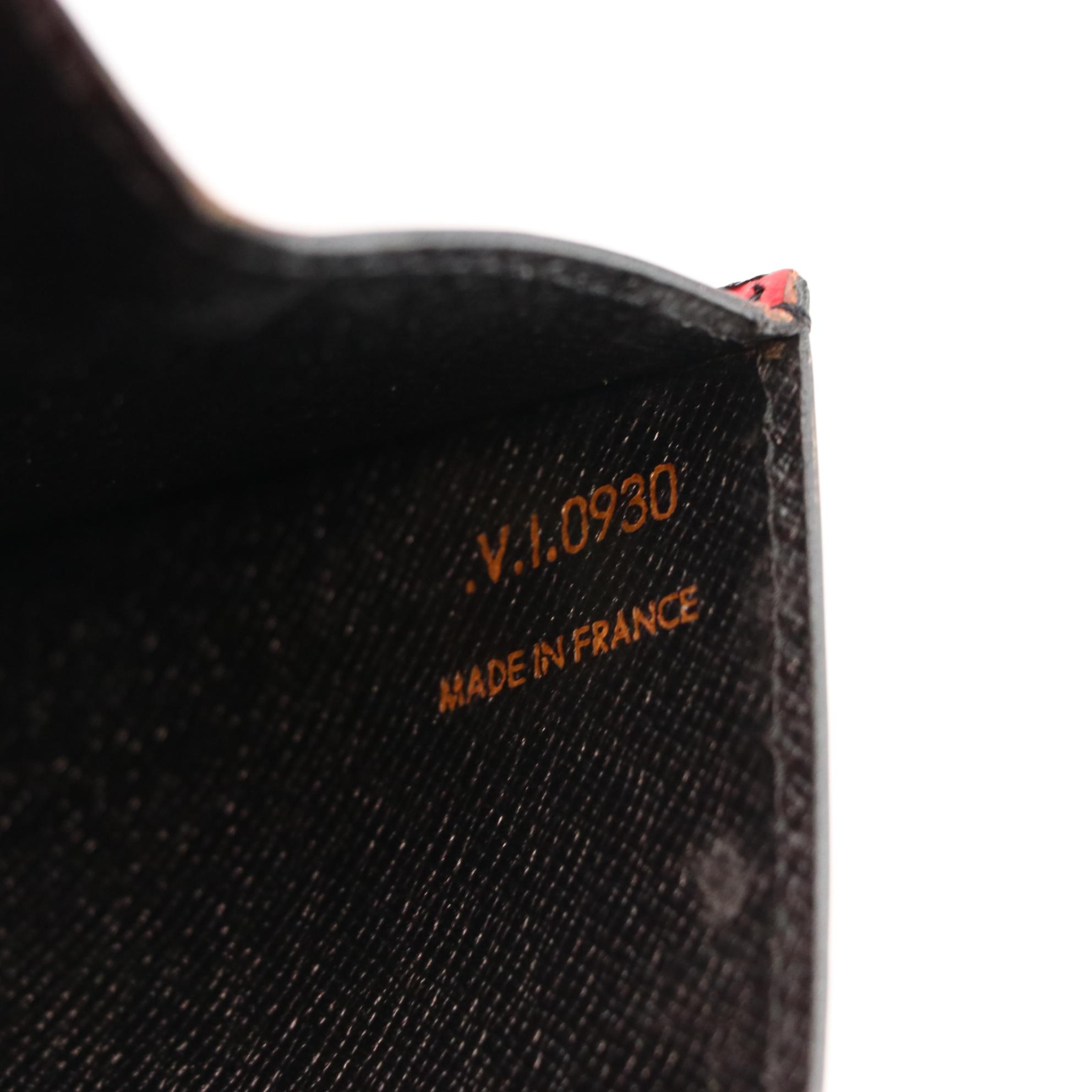 Louis Vuitton Art Deco Envelope Clutch in Castilian Red Epi and Smooth Leather