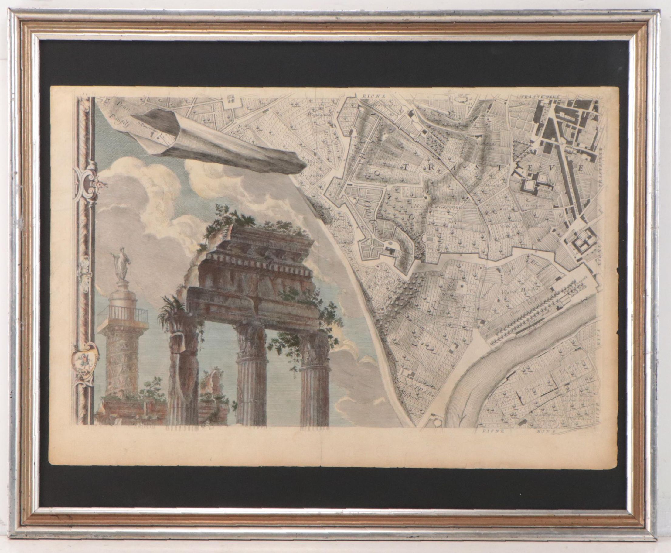 Giambattista Nolli Engravings from Wall Map of Rome, 1748