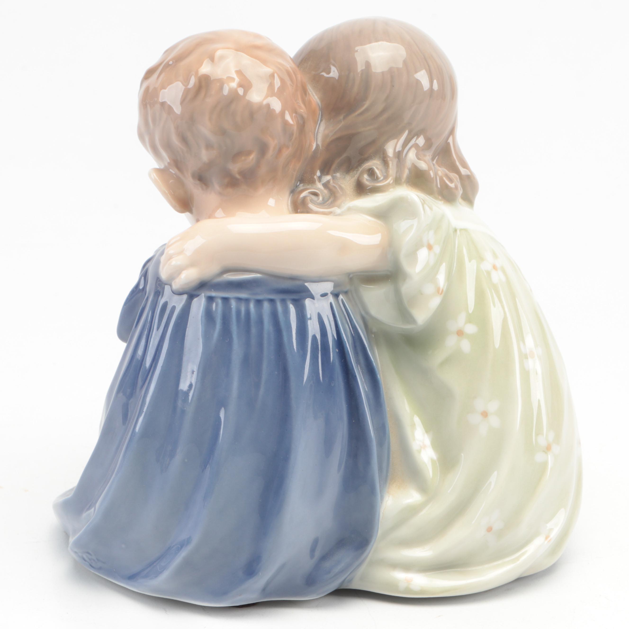 Royal Copenhagen "Children with Dog" Porcelain Figurine, 1969-1973
