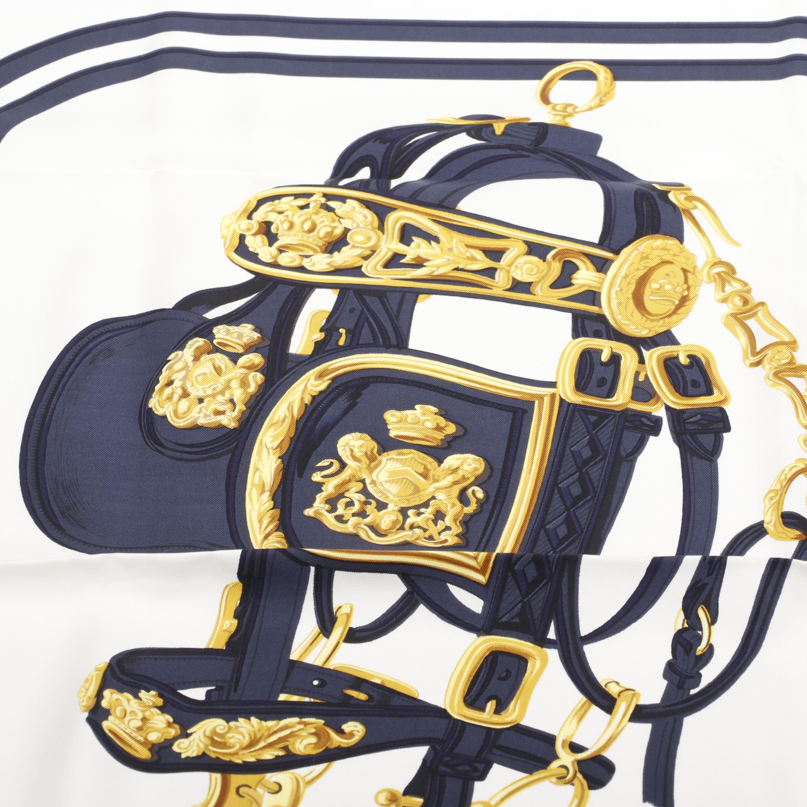 Hermès "Brides de Gala" Silk Twill Scarf With Box