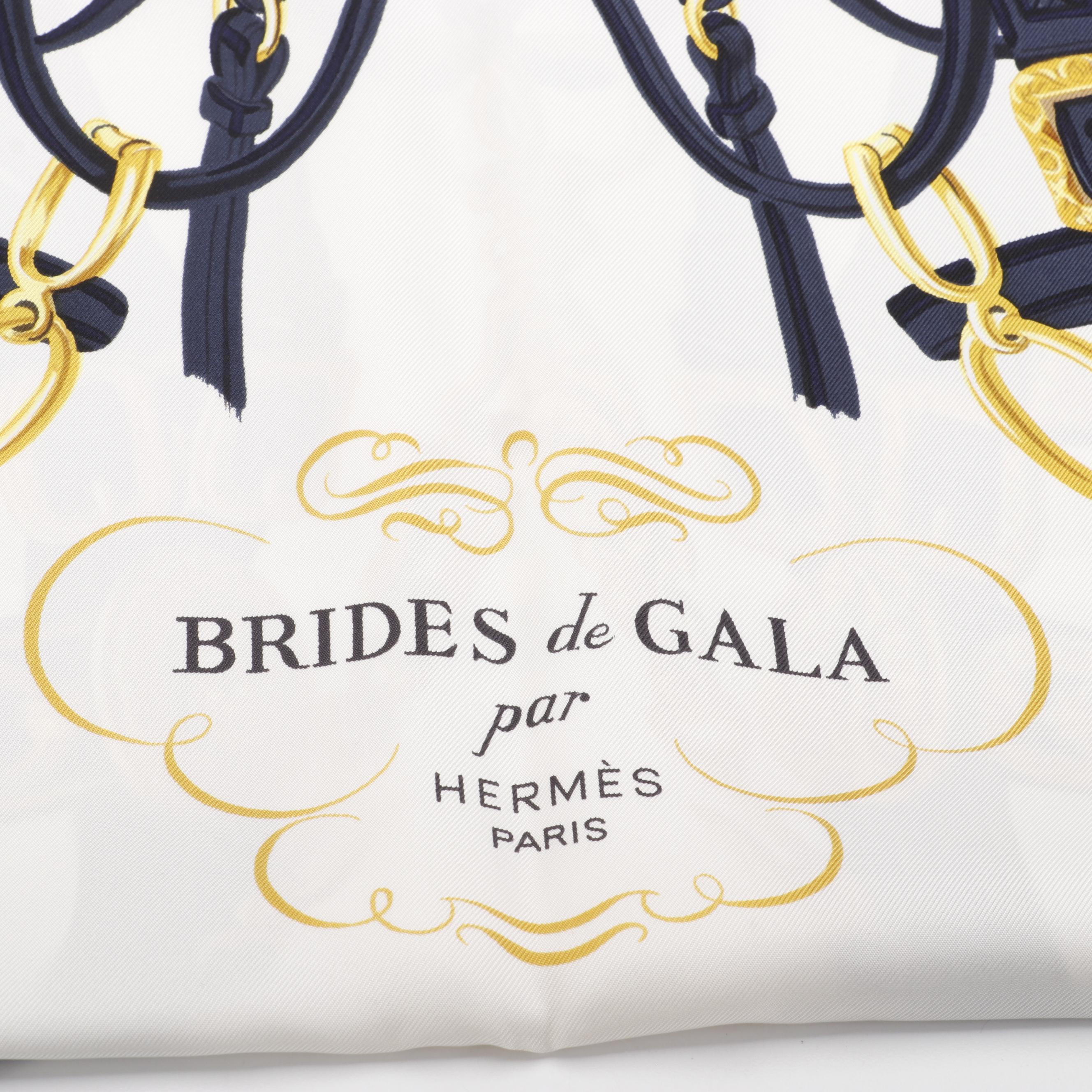 Hermès "Brides de Gala" Silk Twill Scarf With Box