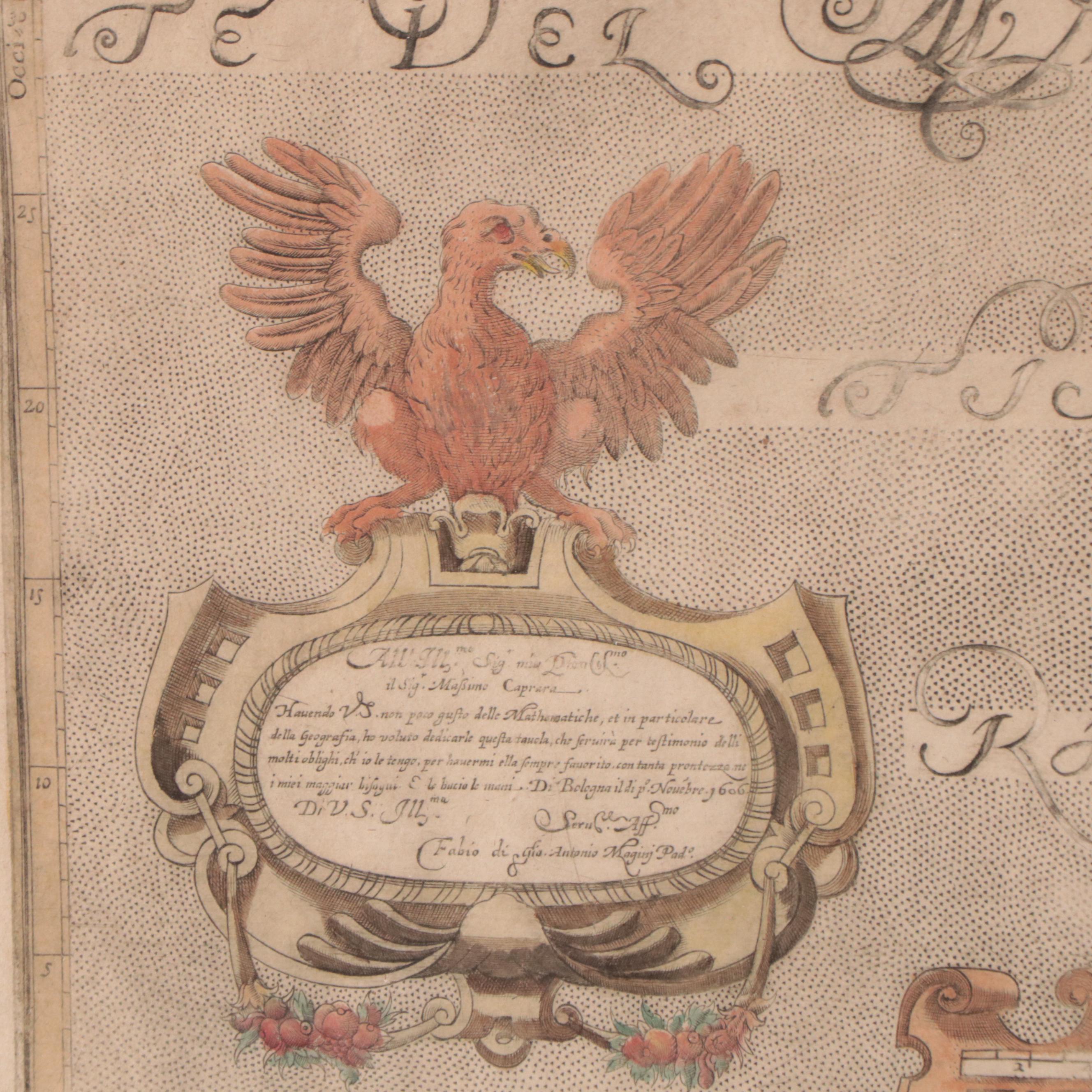 Giovanni Antonio Magini Map "Principato Citra, olim Picentia," 17th Century