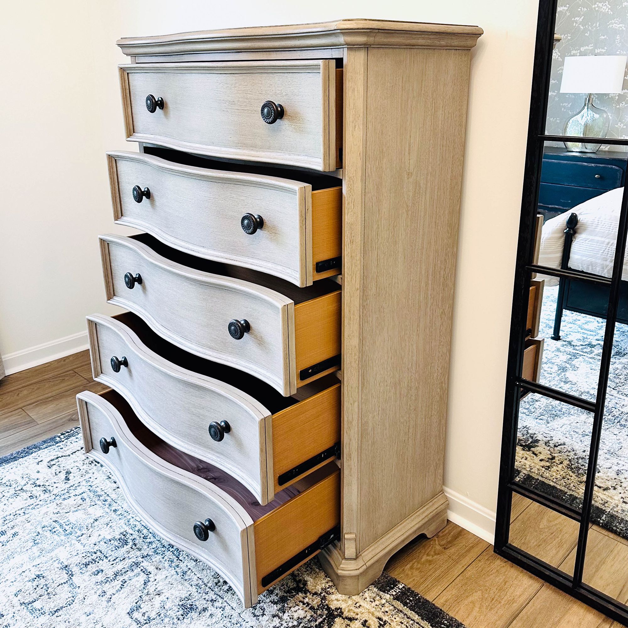 Cerused-Finish Chest of Drawers