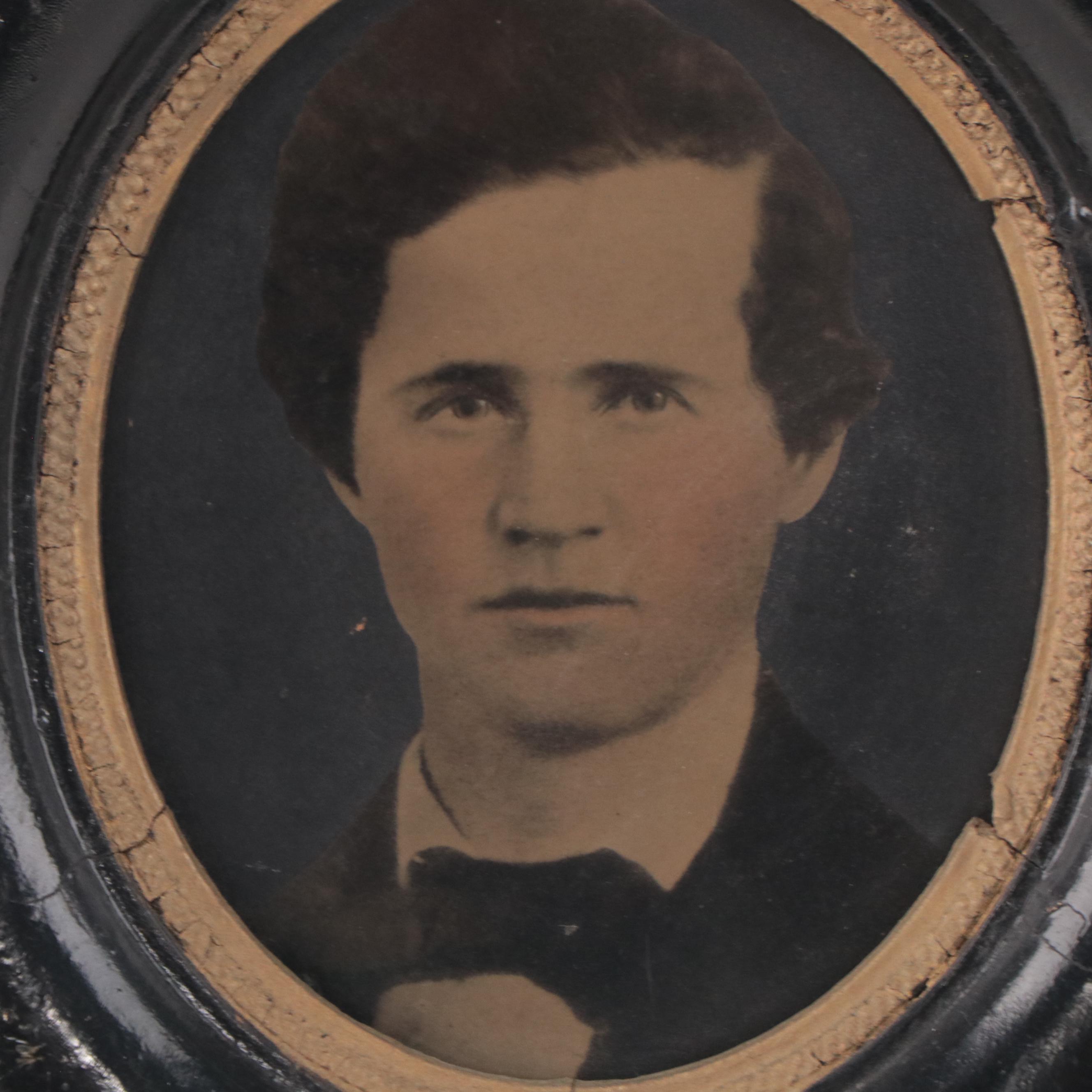 Tintype Portrait of Young Man, 19th Century