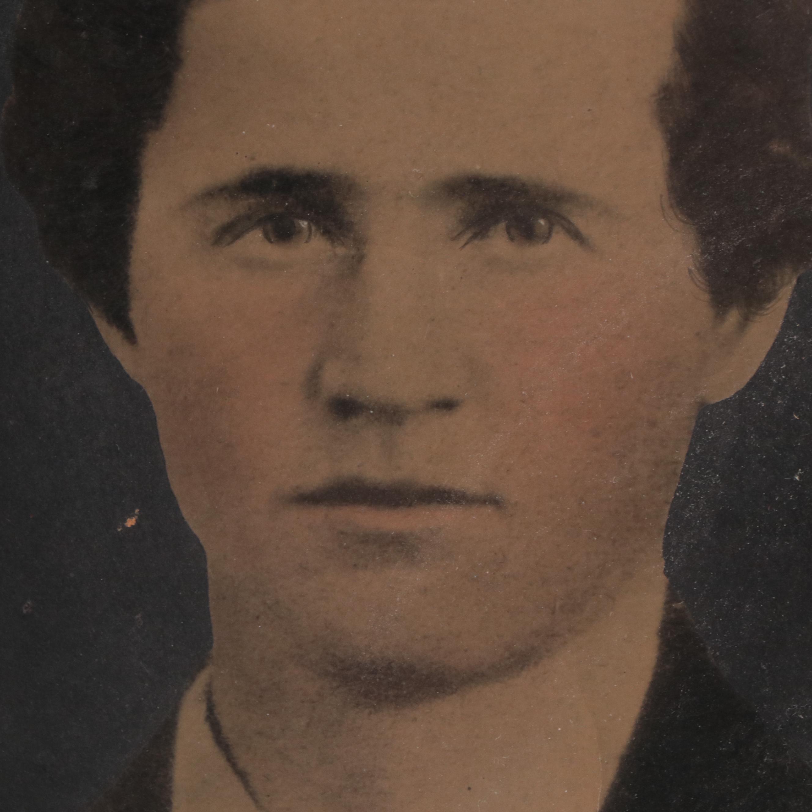 Tintype Portrait of Young Man, 19th Century