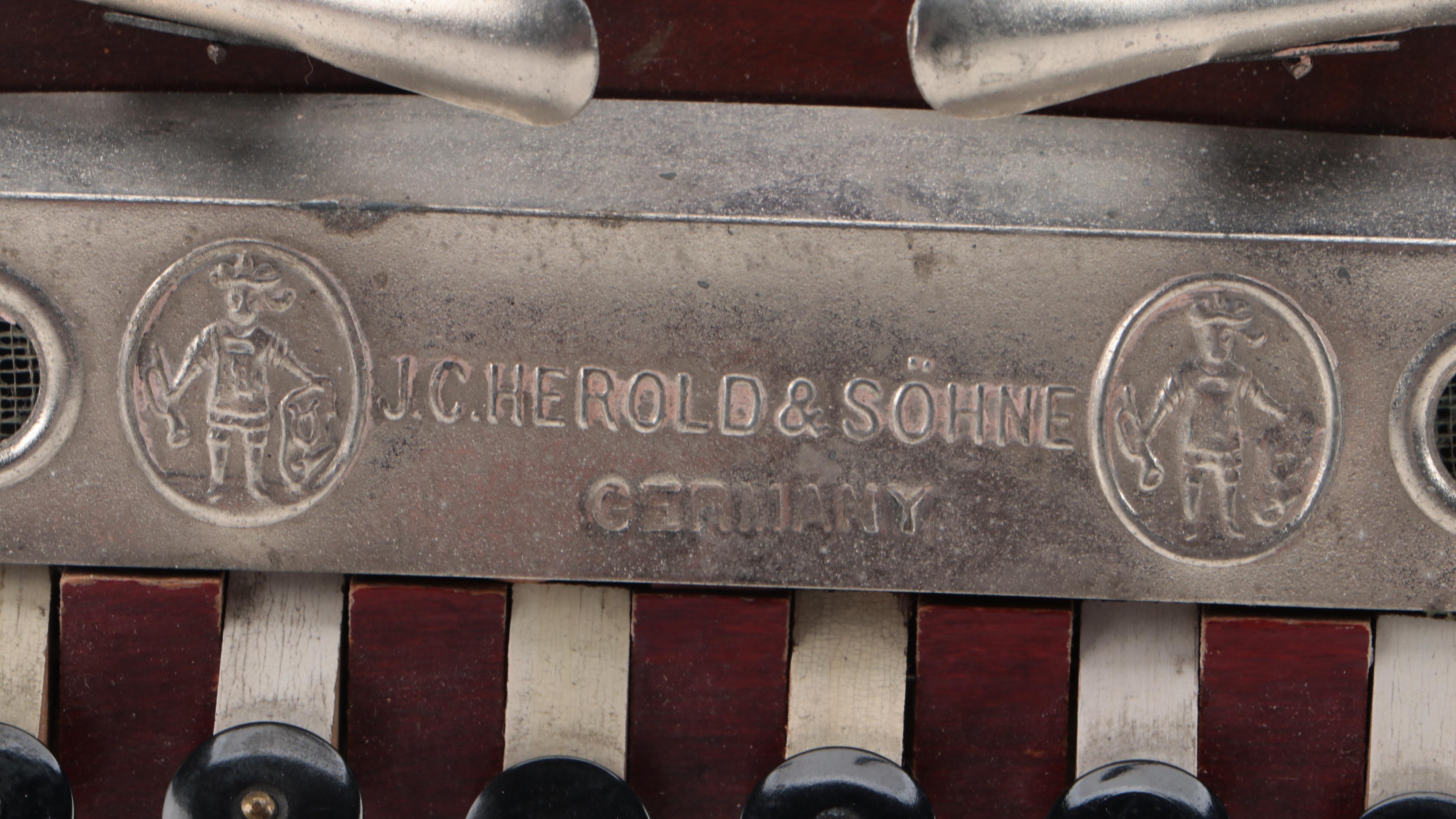 J. C. Herold & Söhne Blow Accordion, Late 19th/Early 20th Century