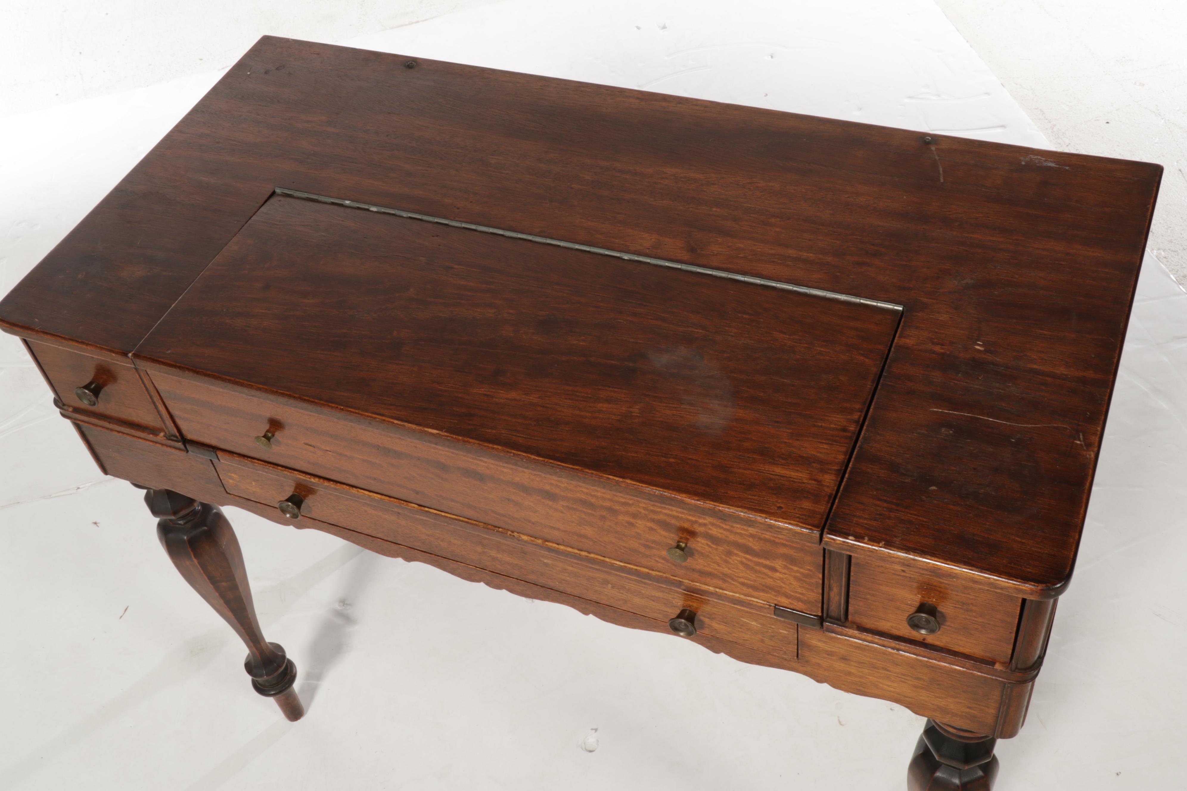 Victorian Style Mahogany Spinet Desk, Early 20th Century