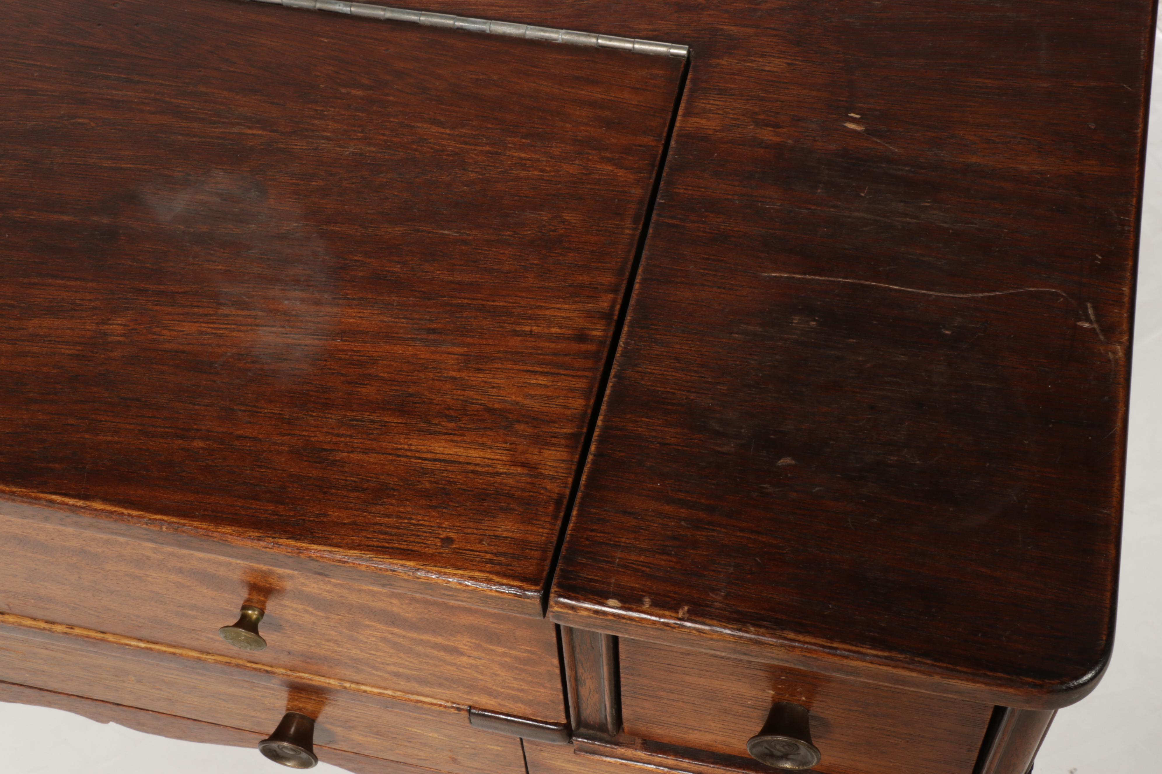 Victorian Style Mahogany Spinet Desk, Early 20th Century