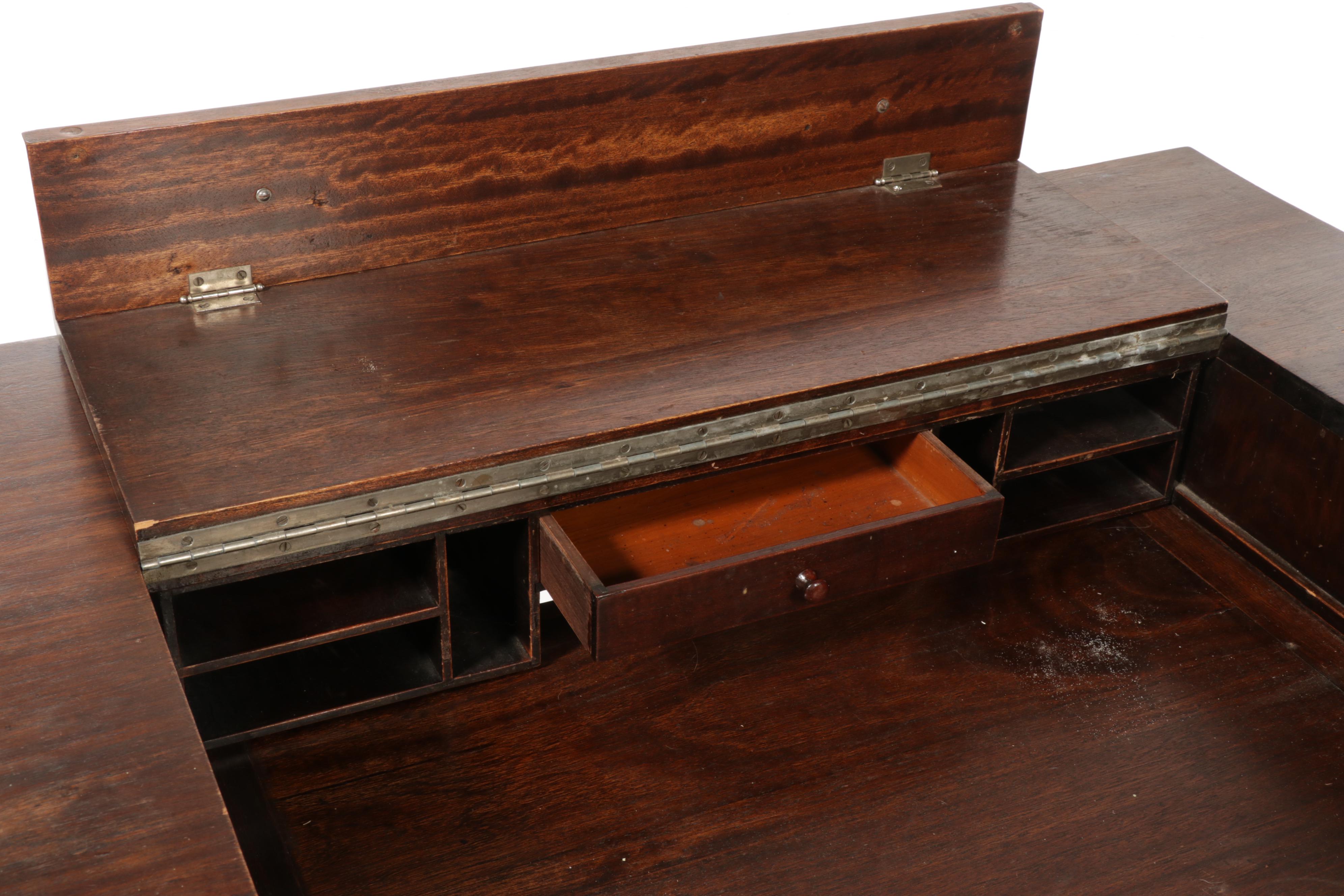 Victorian Style Mahogany Spinet Desk, Early 20th Century