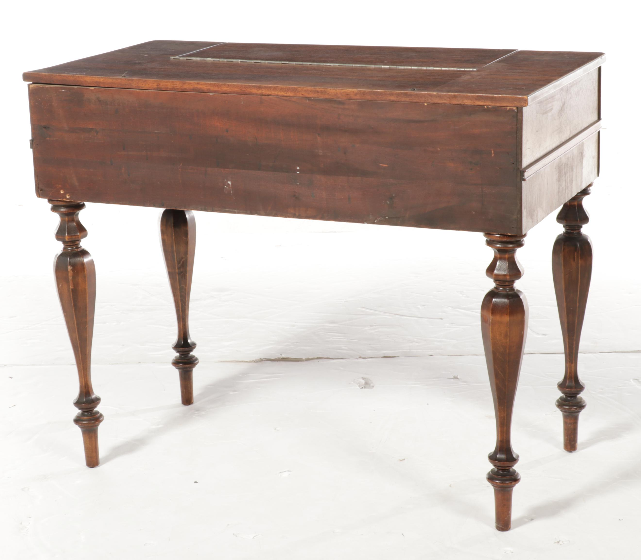 Victorian Style Mahogany Spinet Desk, Early 20th Century