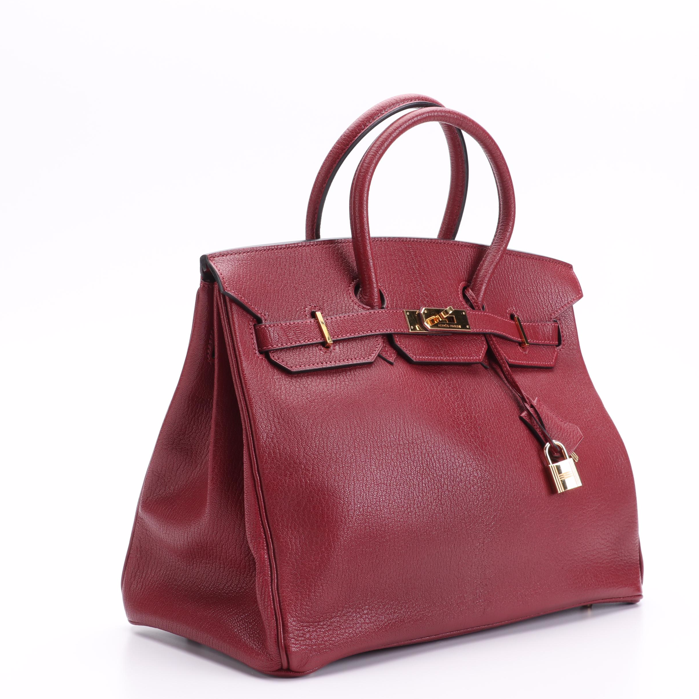 Hermès Birkin 35 Satchel in Chevre de Coromandel Leather