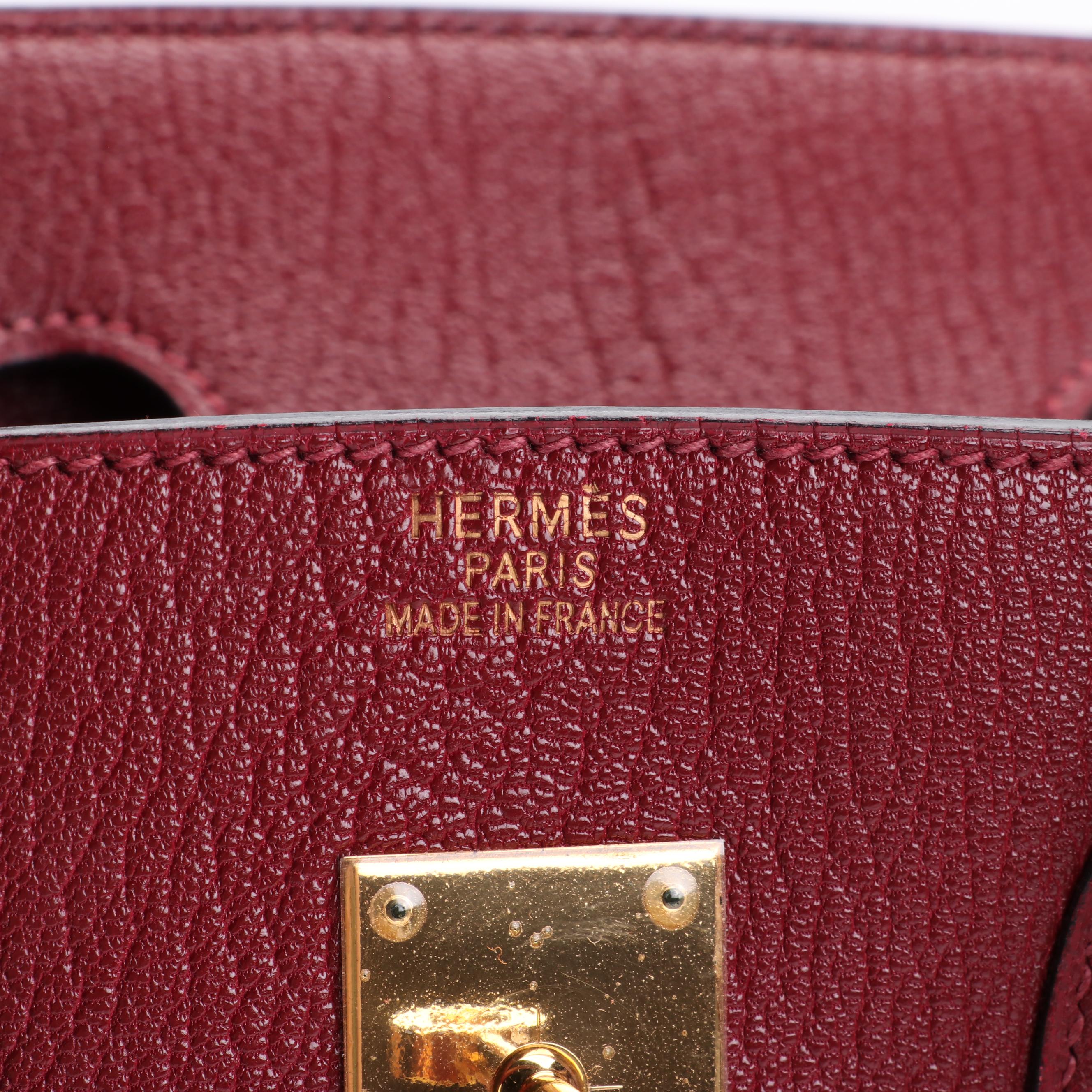 Hermès Birkin 35 Satchel in Chevre de Coromandel Leather