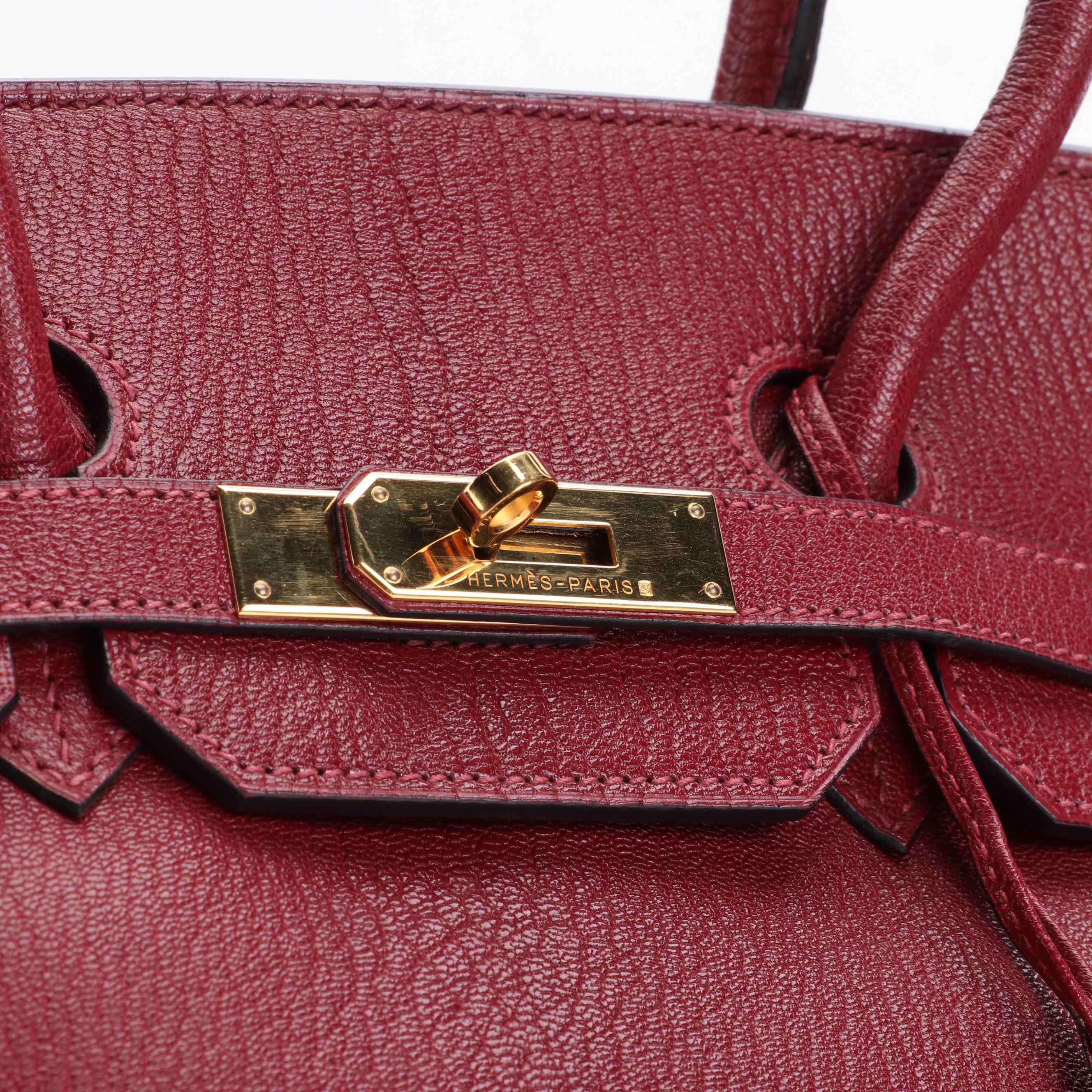 Hermès Birkin 35 Satchel in Chevre de Coromandel Leather