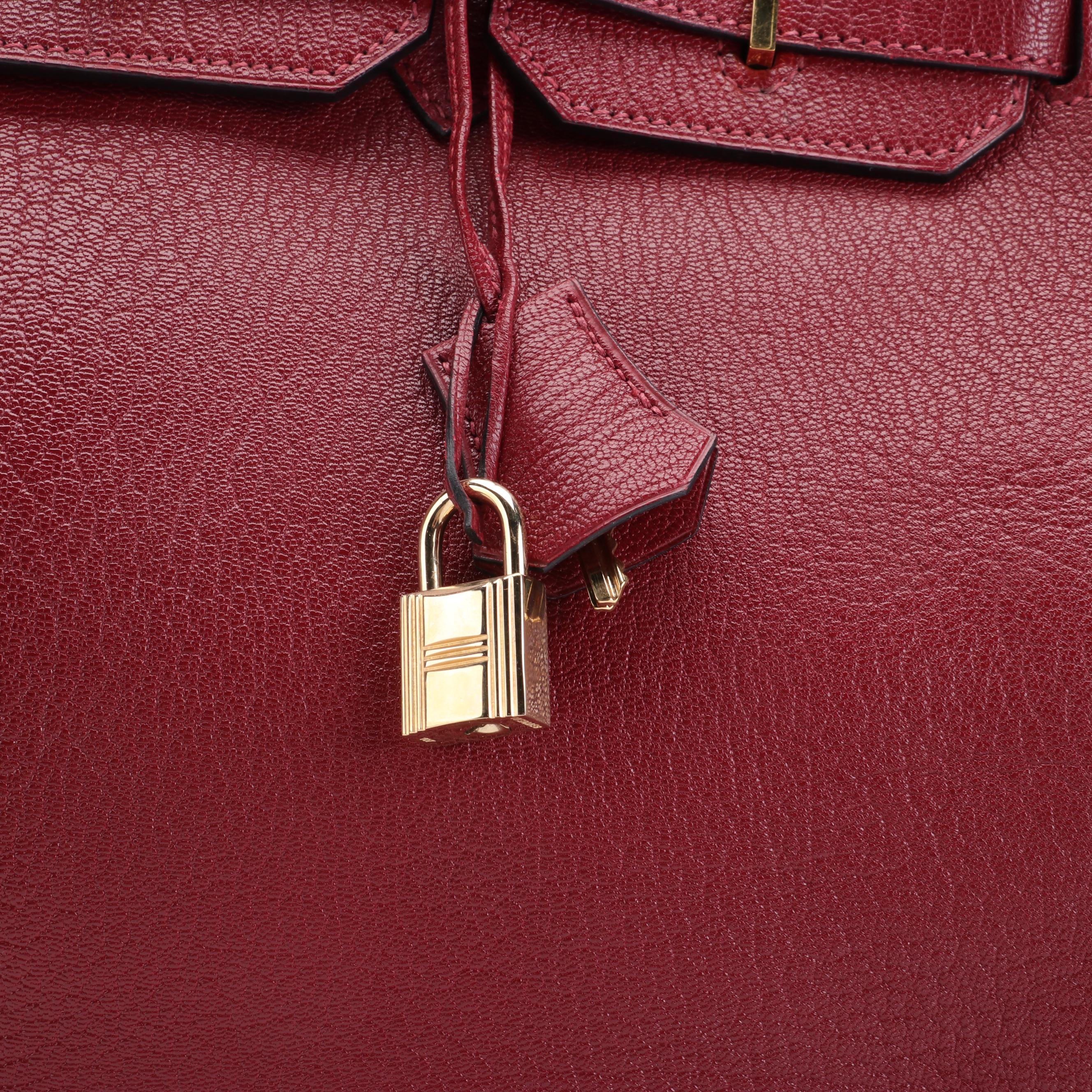 Hermès Birkin 35 Satchel in Chevre de Coromandel Leather
