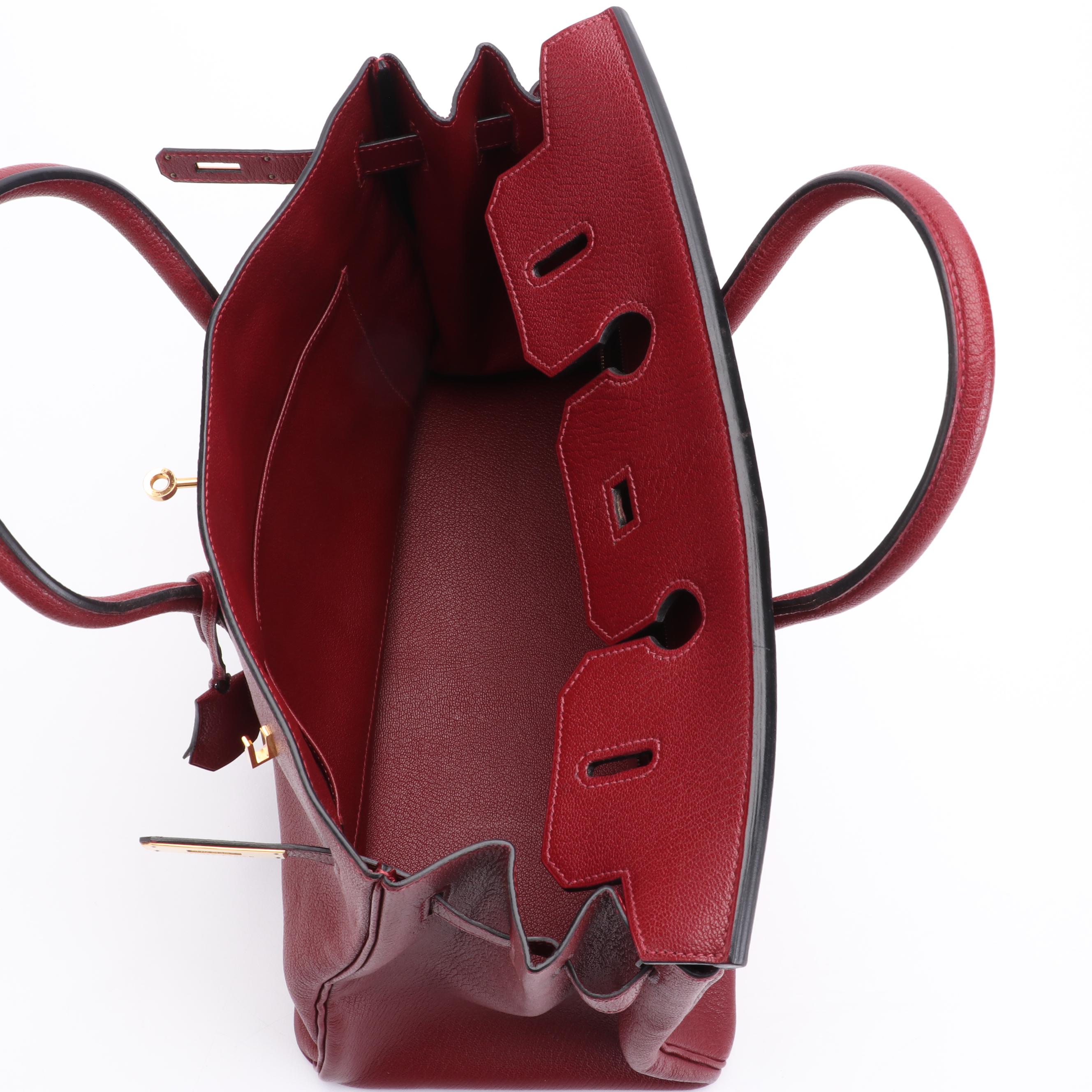 Hermès Birkin 35 Satchel in Chevre de Coromandel Leather