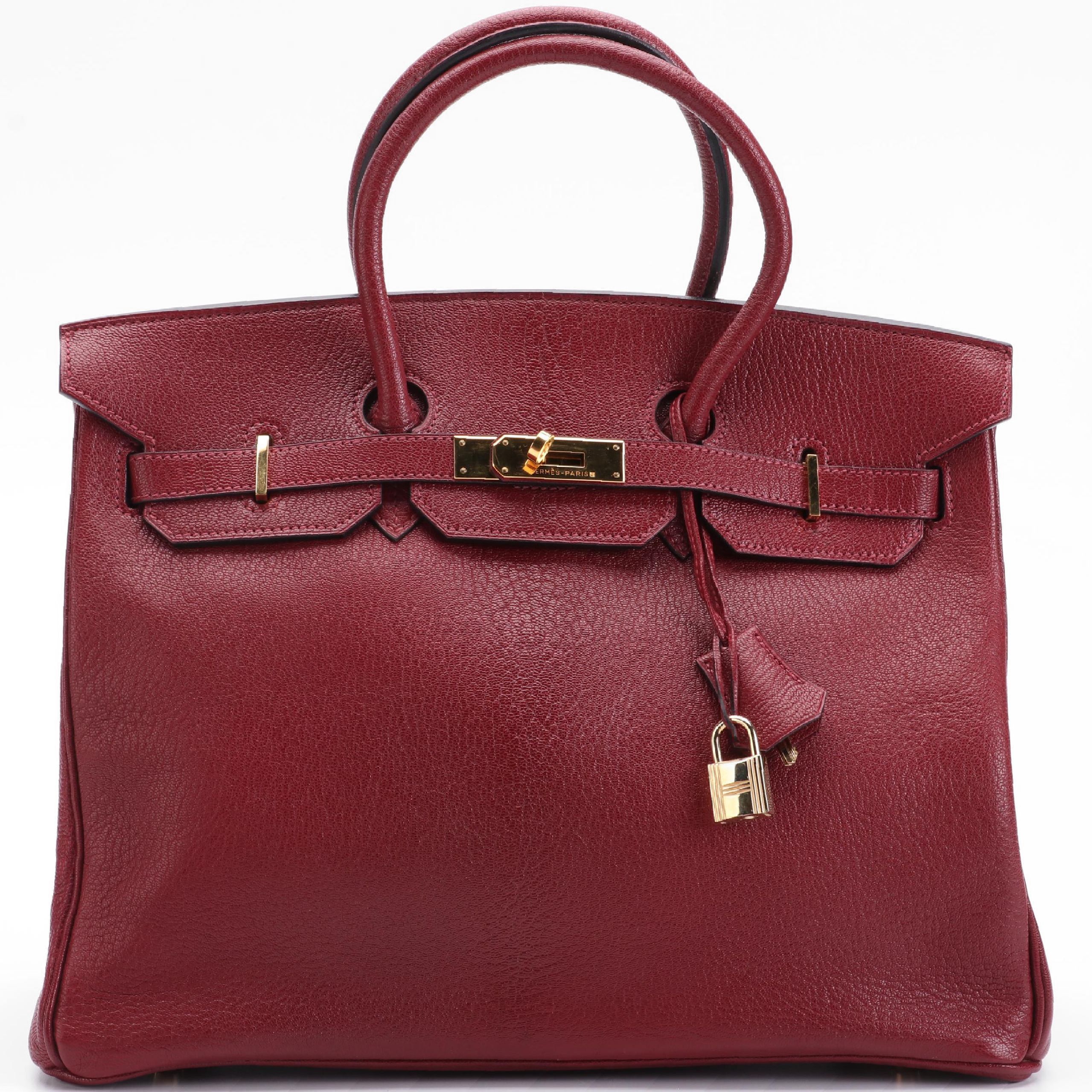 Hermès Birkin 35 Satchel in Chevre de Coromandel Leather