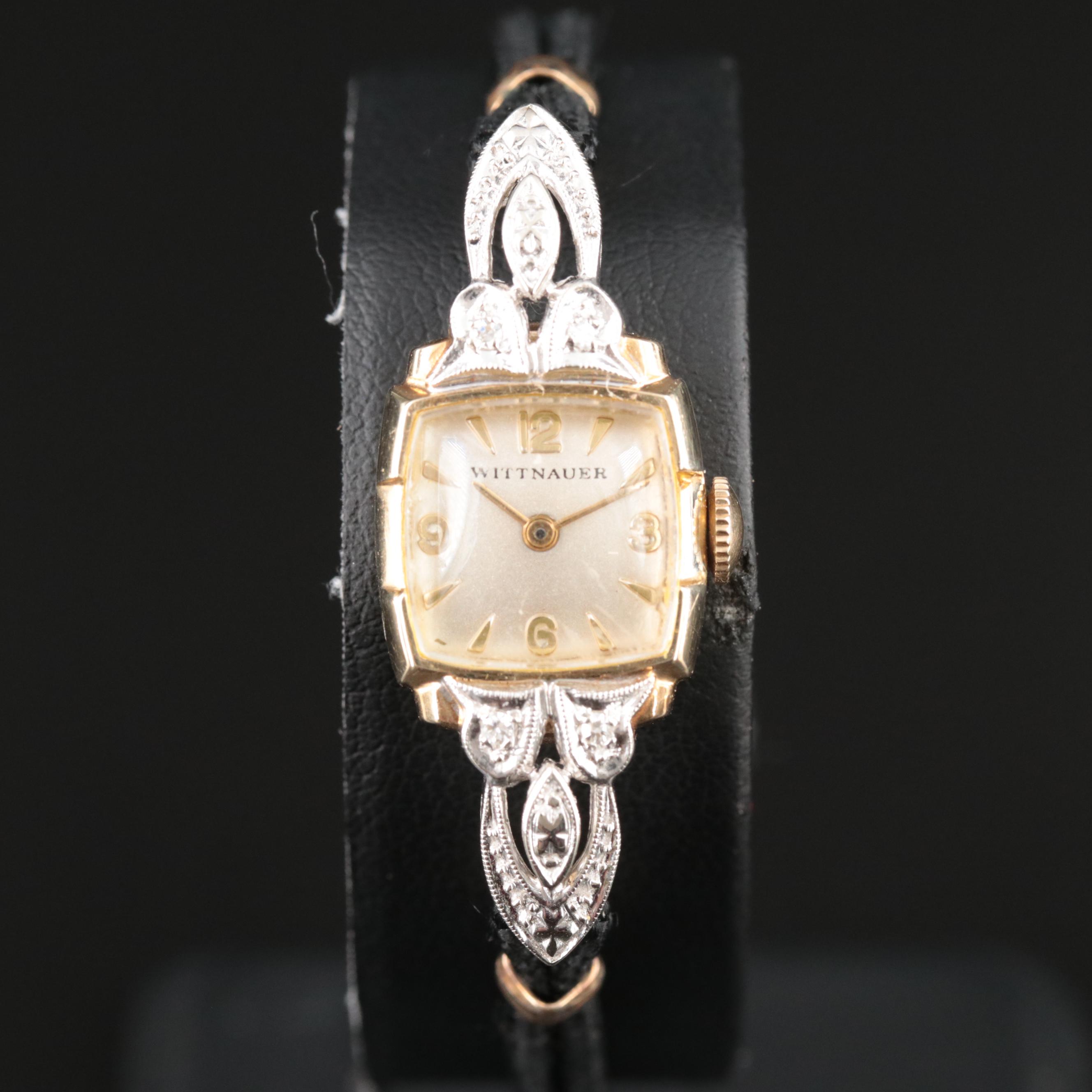 14K Wittnauer Diamond Watch