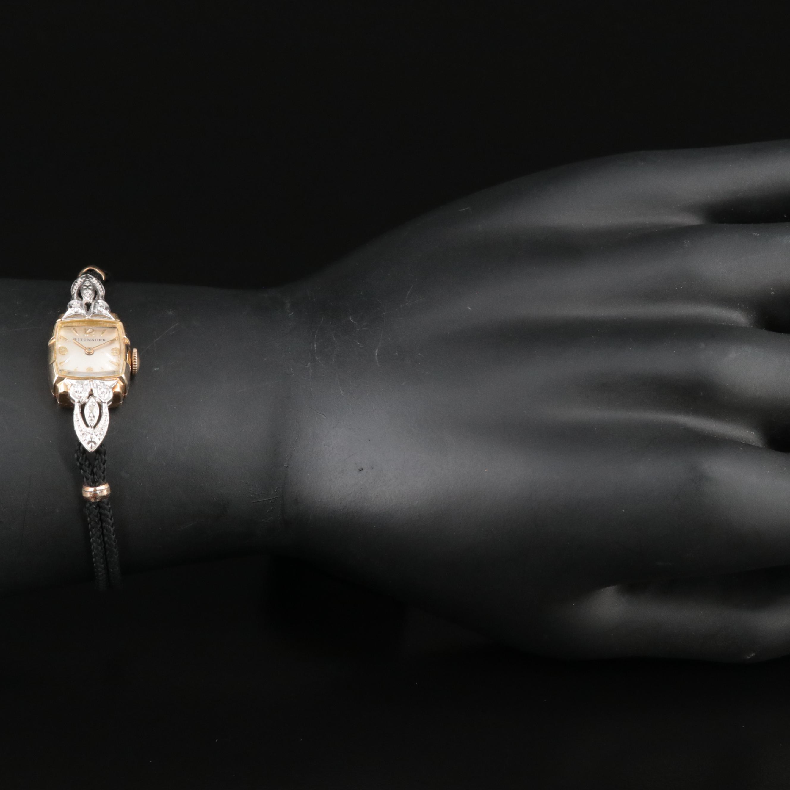 14K Wittnauer Diamond Watch