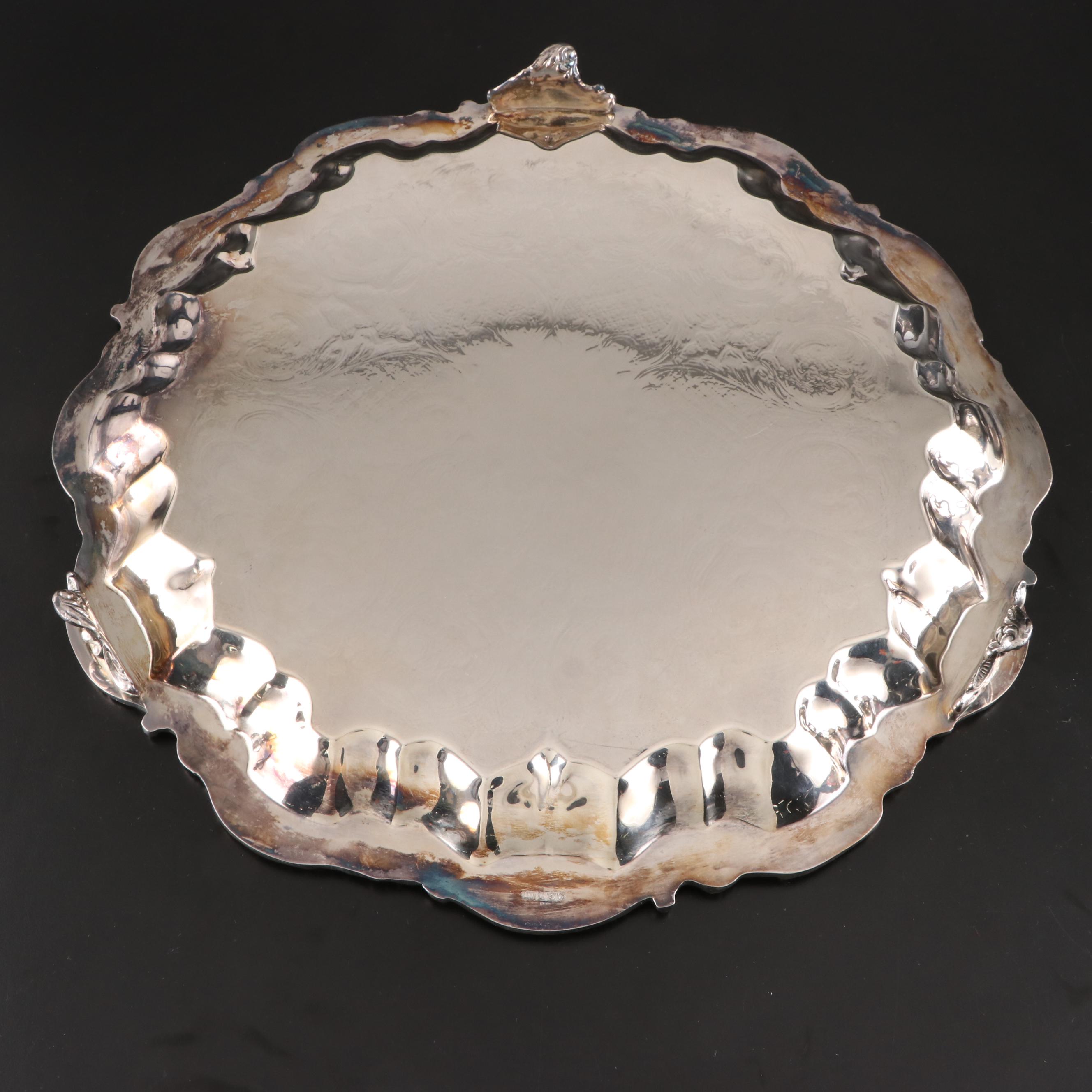 Hand-Chased Sheffield Reproduction Silver Plate Tea and Coffee Service