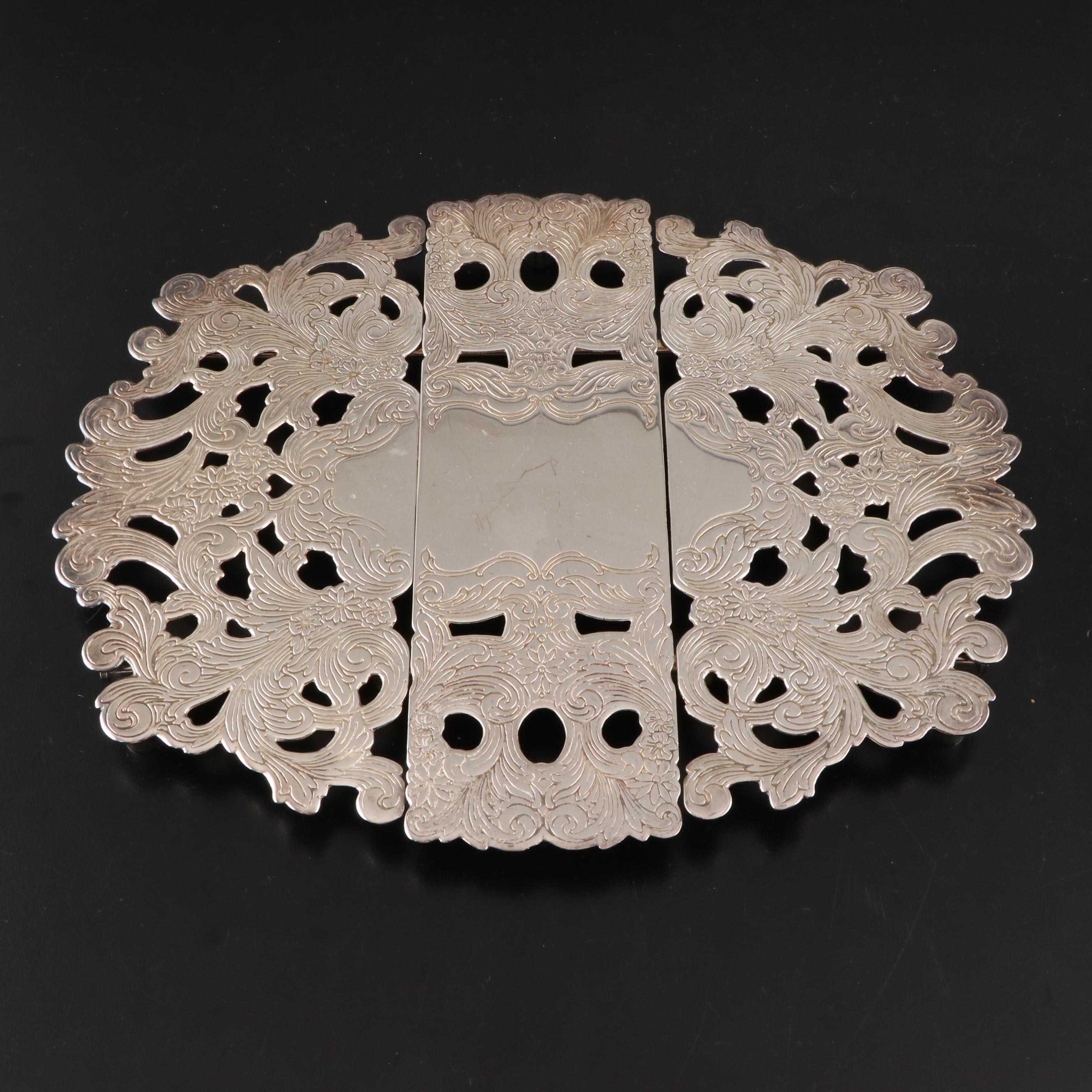 Hand-Chased Sheffield Reproduction Silver Plate Tea and Coffee Service