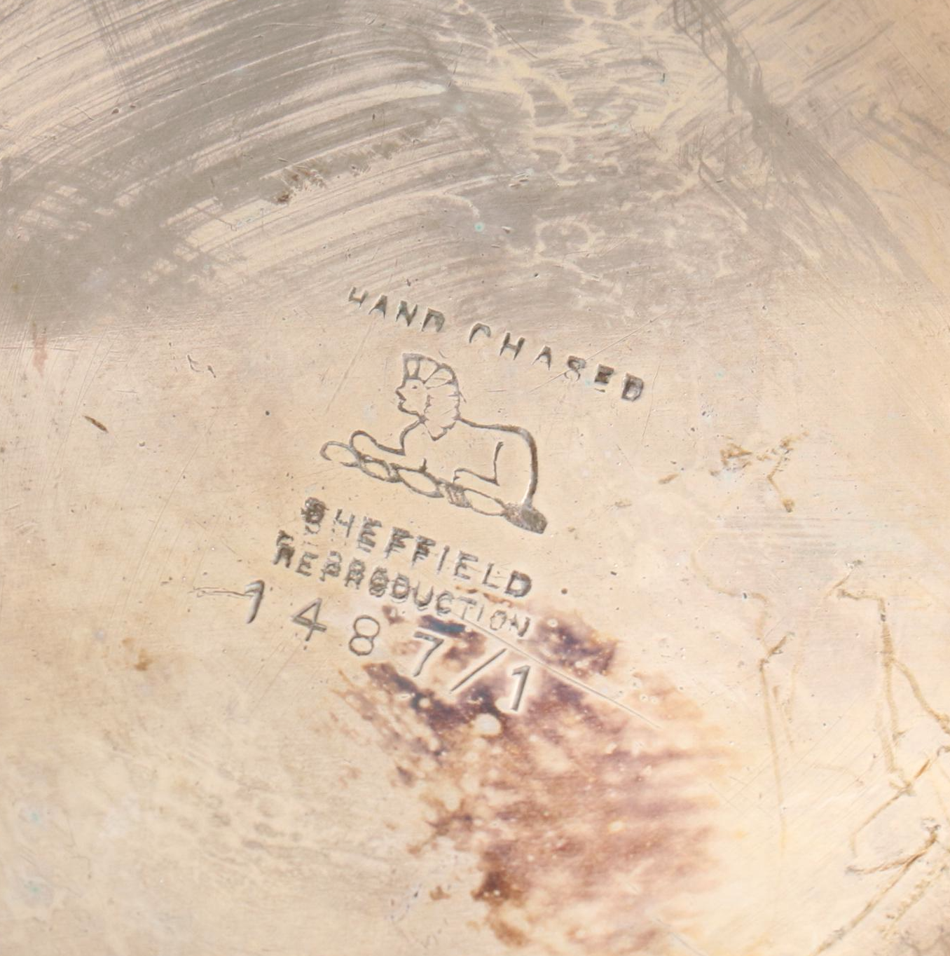 Hand-Chased Sheffield Reproduction Silver Plate Tea and Coffee Service