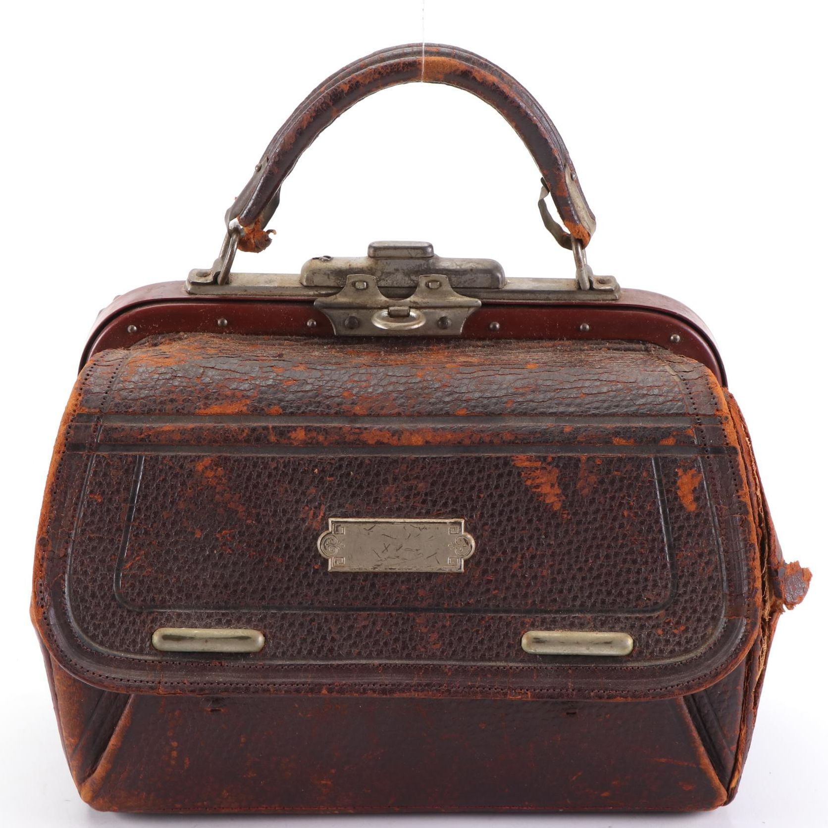 Late Victorian Leather Gladstone Doctor's Bag