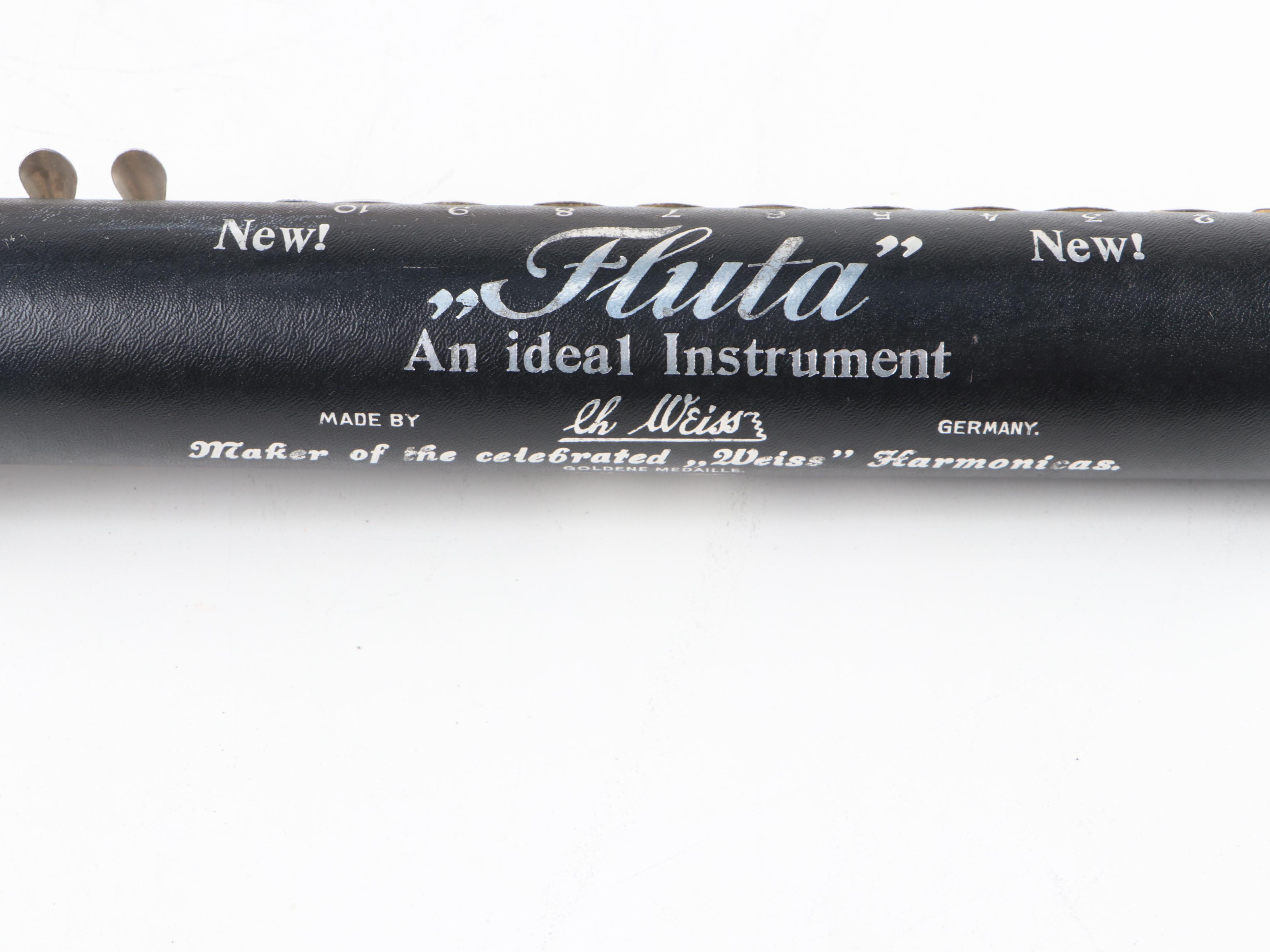 Ch Weiss "Fluta" Blow Accordion, Early 20th Century