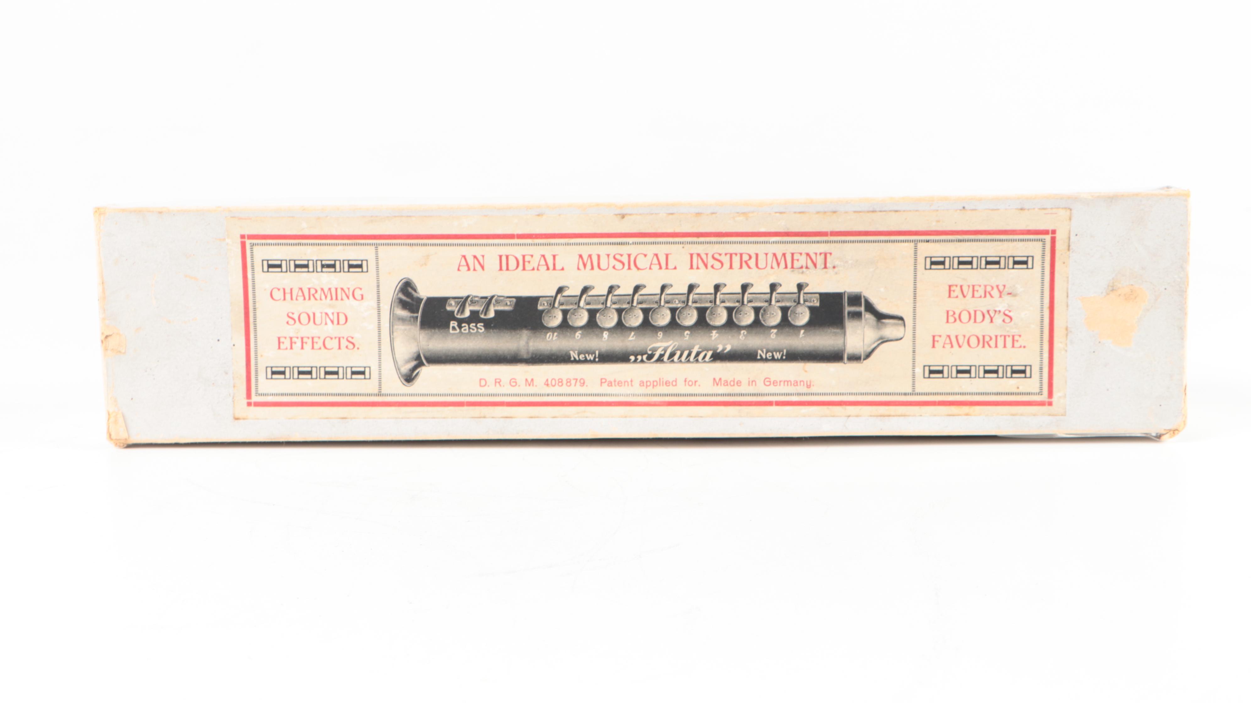 Ch Weiss "Fluta" Blow Accordion, Early 20th Century