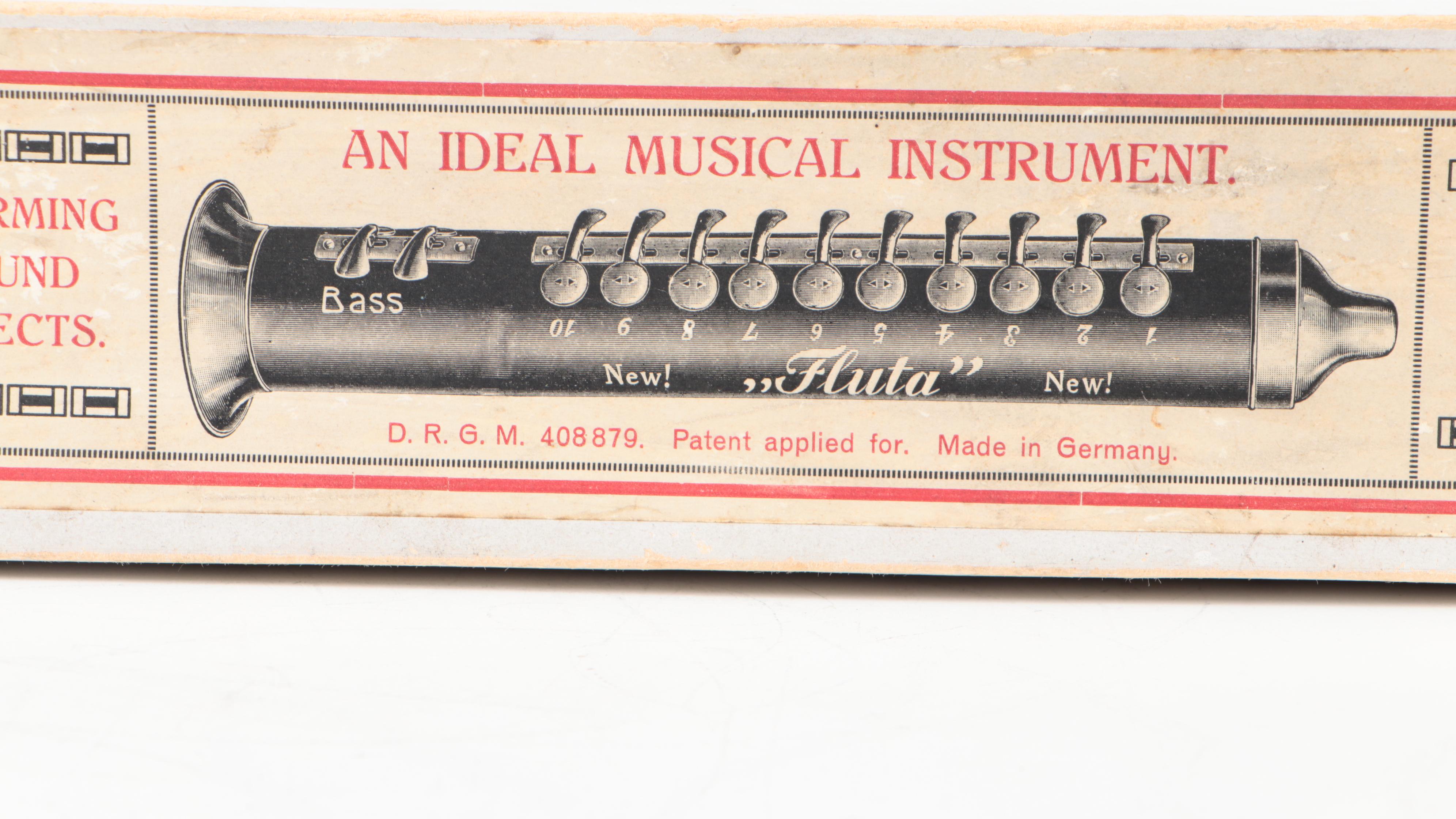 Ch Weiss "Fluta" Blow Accordion, Early 20th Century