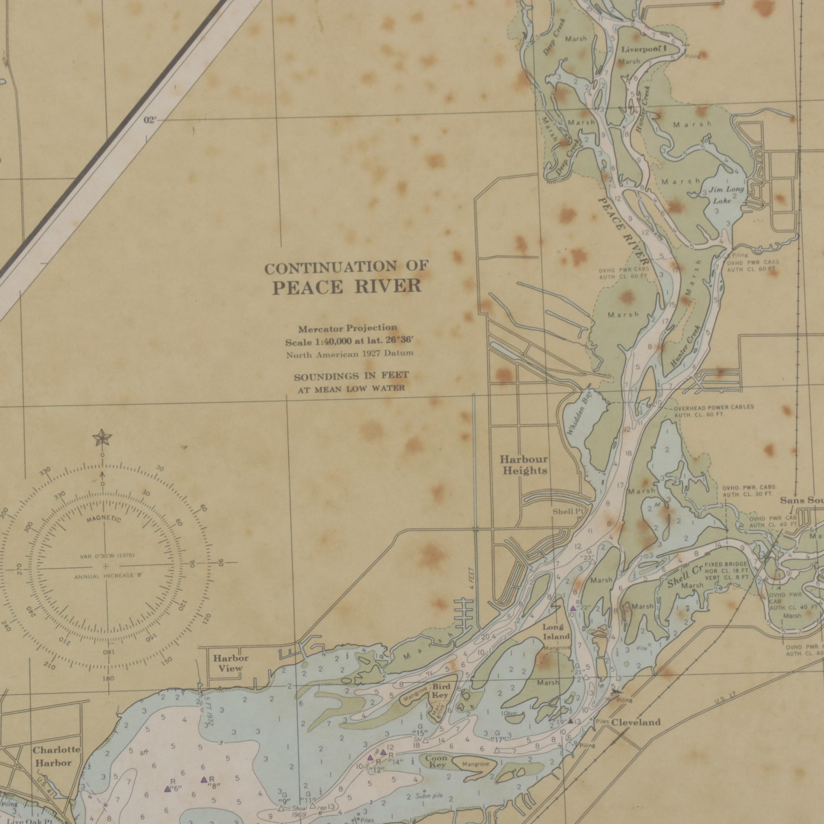 NOAA Nautical Chart "Estero Bay to Lemon Bay"