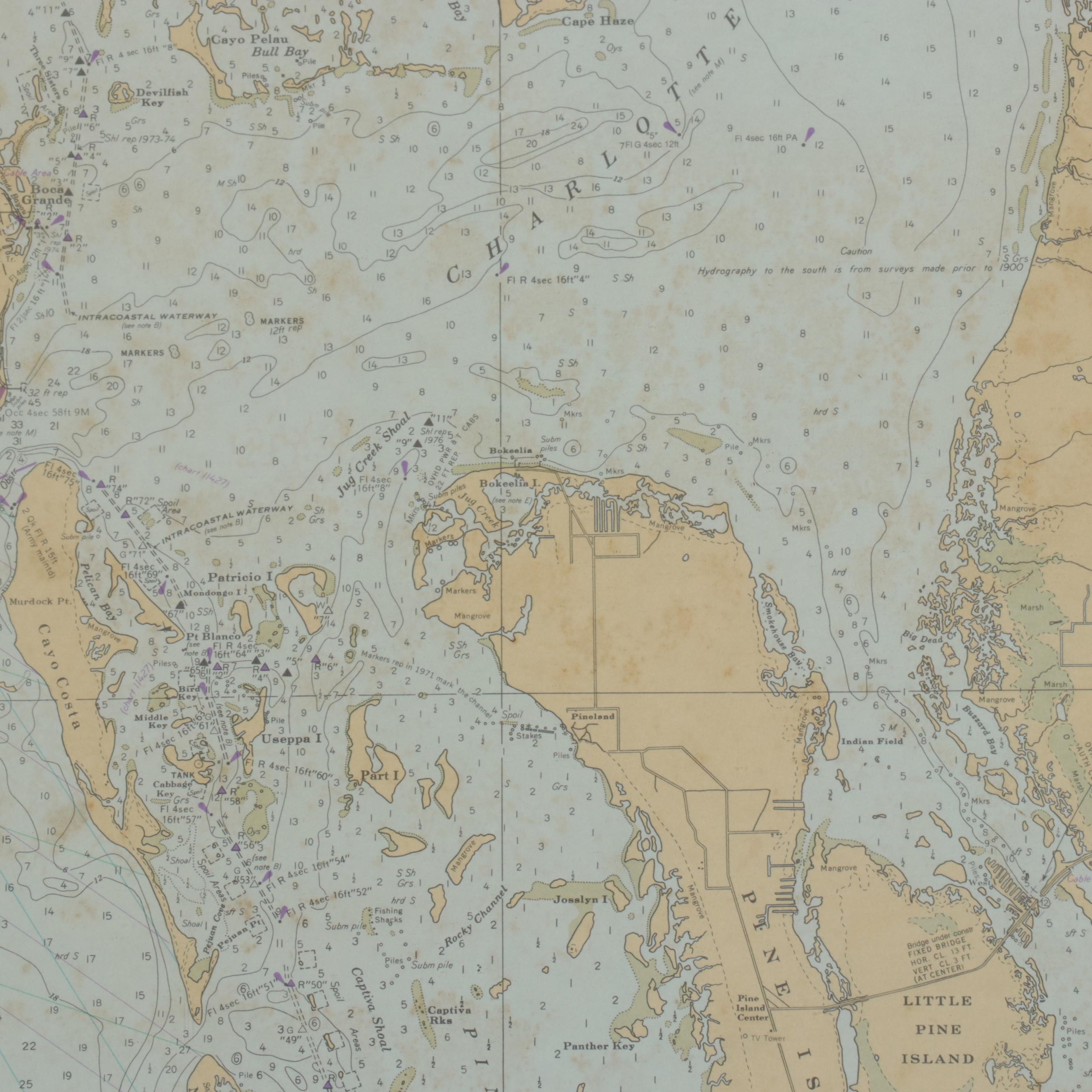 NOAA Nautical Chart "Estero Bay to Lemon Bay"