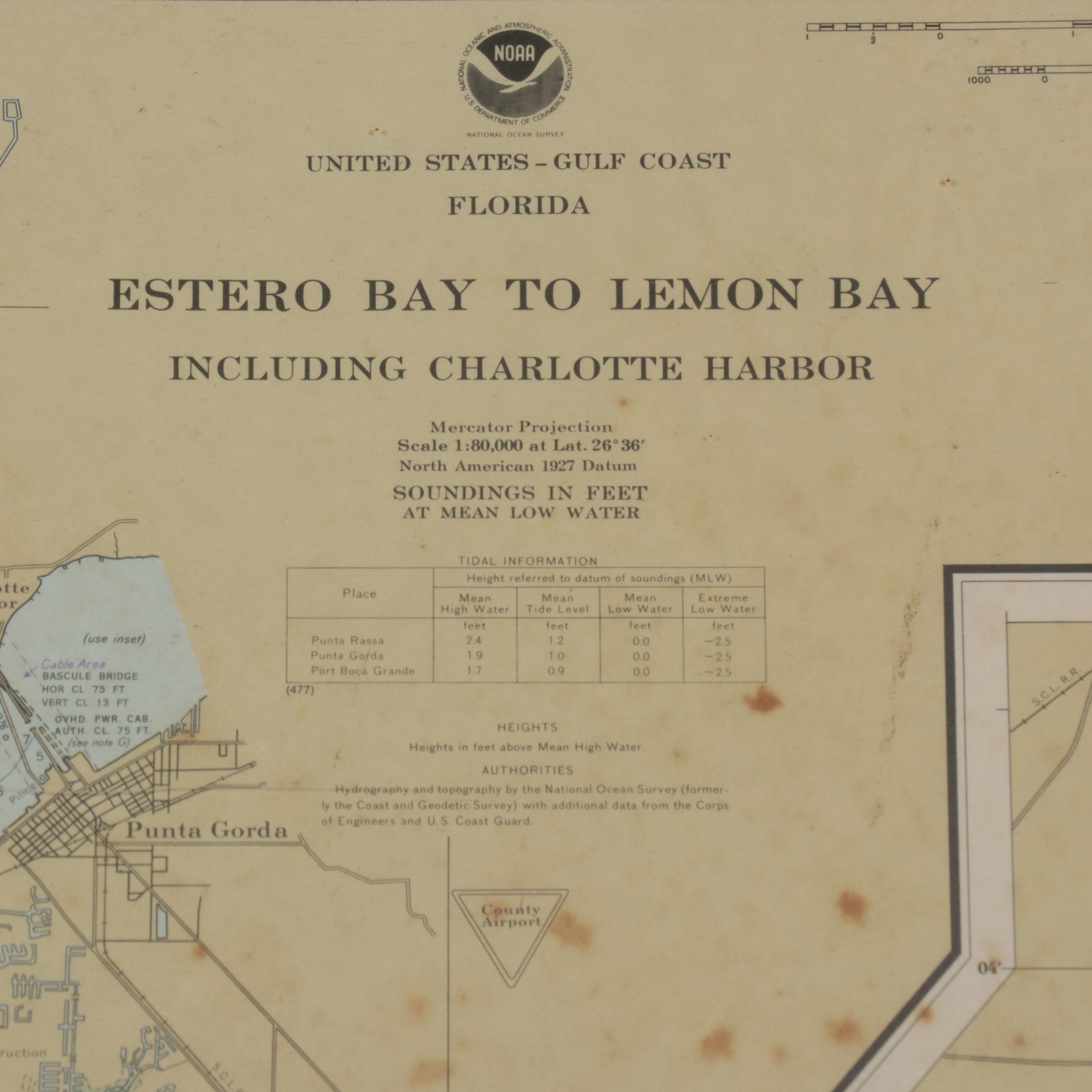 NOAA Nautical Chart "Estero Bay to Lemon Bay"