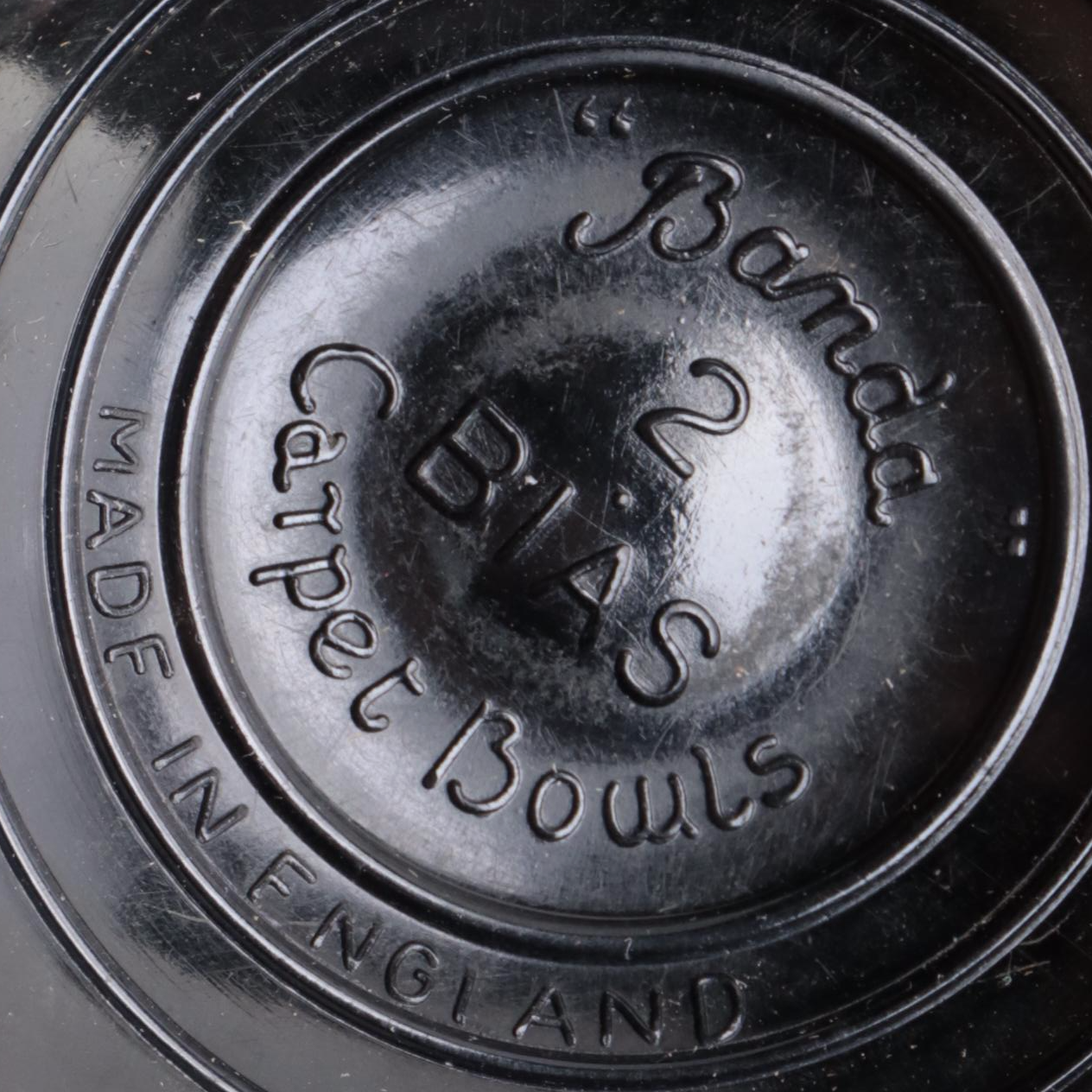 England Banda Indoor Carpet Bowls Set, Mid-20th Century